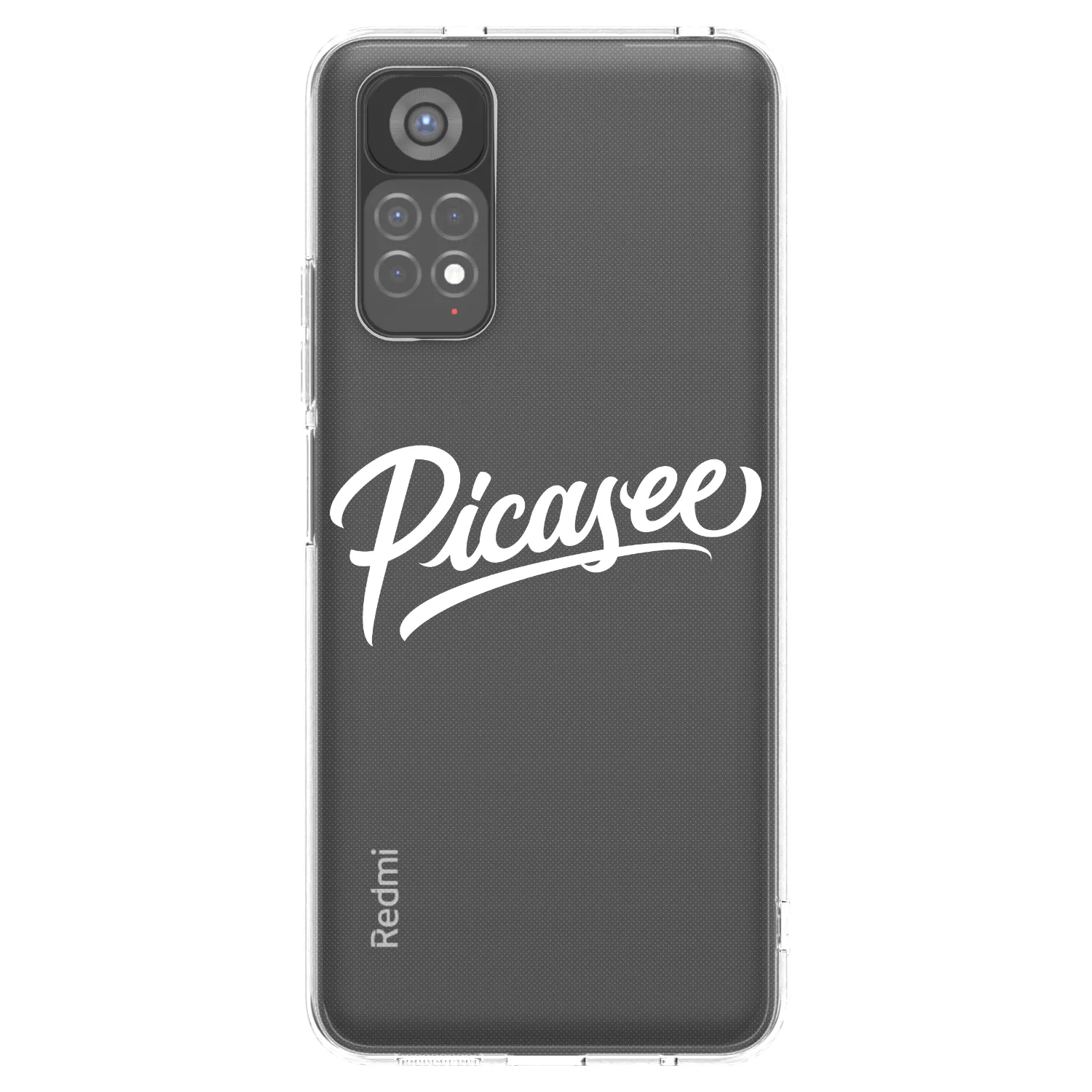 Picasee silikonowe przeźroczyste etui na Xiaomi Redmi Note 11S 5G - Picasee - old logo - white