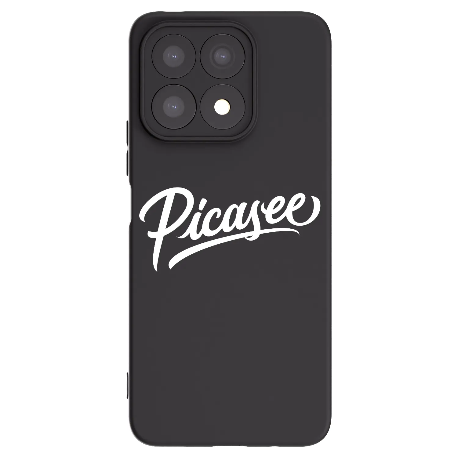 Picasee silikonowe czarne etui na Honor X8a - Picasee - old logo - white