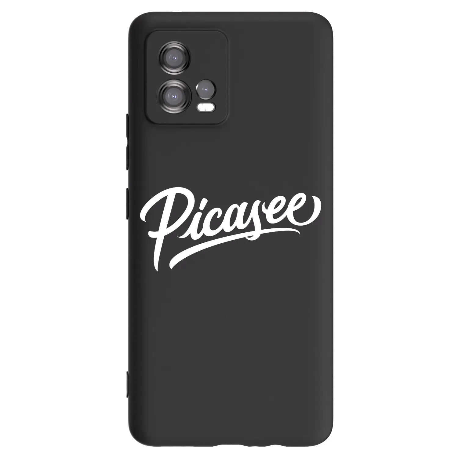 Picasee silikonowe czarne etui na Motorola Moto G72 - Picasee - old logo - white