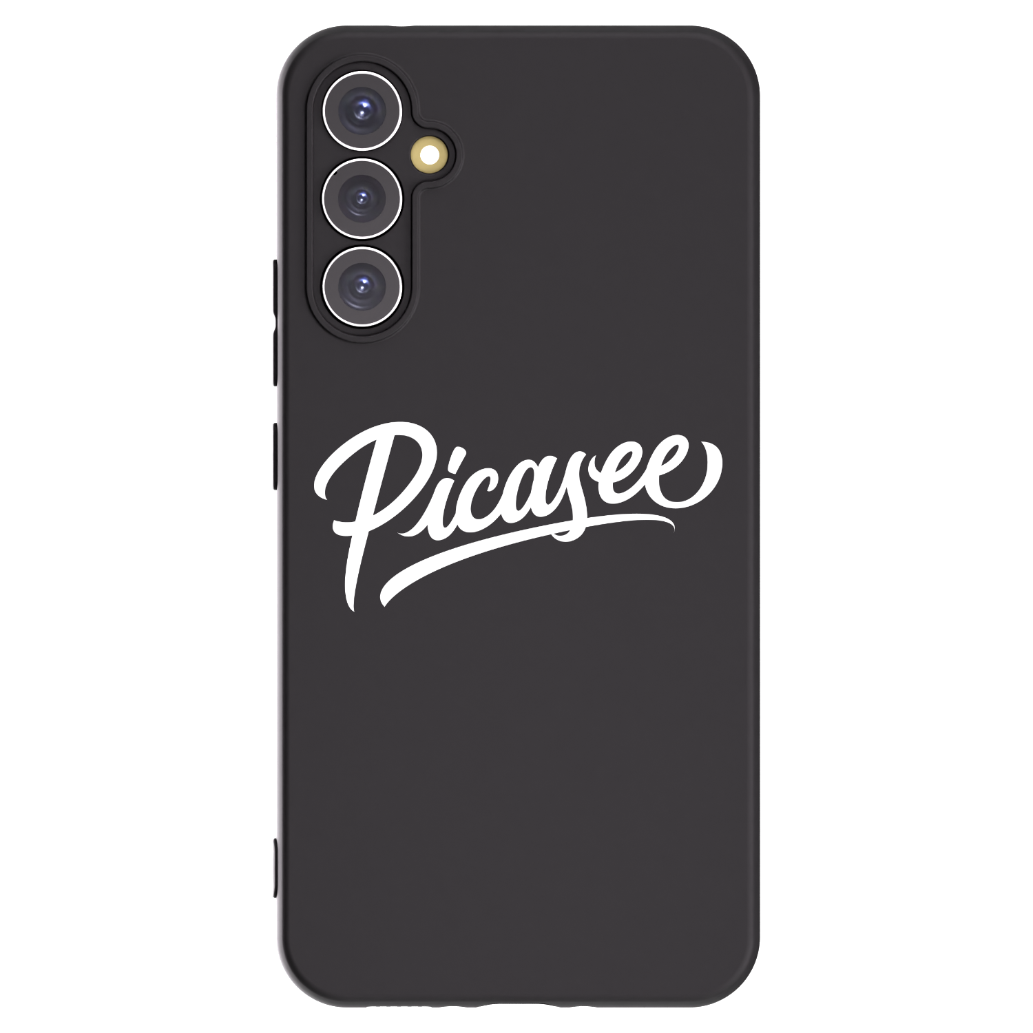 Picasee silikonowe czarne etui na Samsung Galaxy A34 5G A346B - Picasee - old logo - white