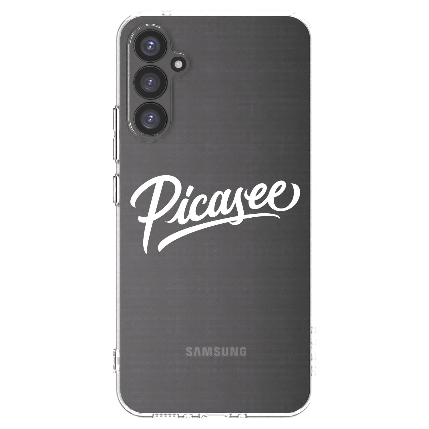 Picasee silikonowe przeźroczyste etui na Samsung Galaxy A34 5G A346B - Picasee - old logo - white