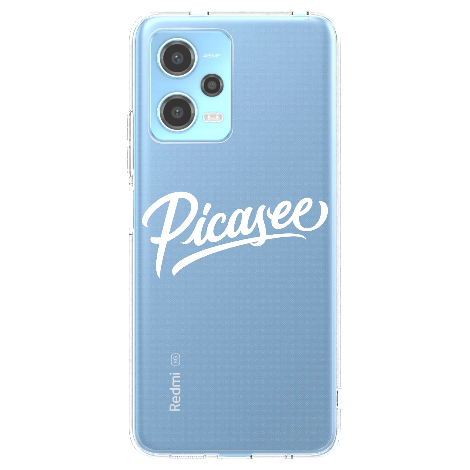 Picasee silikonowe przeźroczyste etui na Xiaomi Redmi Note 12 5G - Picasee - old logo - white
