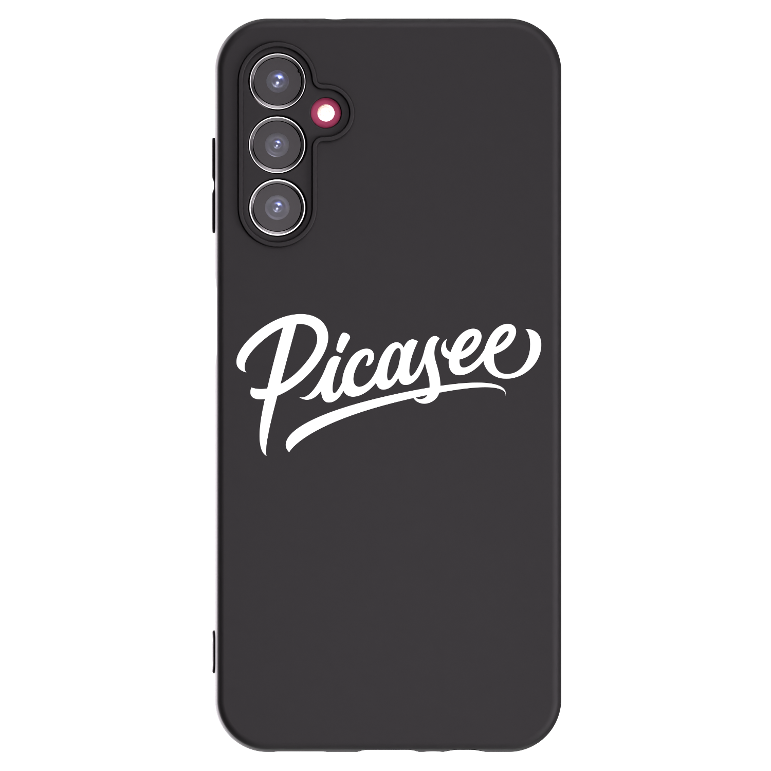 Picasee silikonowe czarne etui na Samsung Galaxy A14 4G A145R - Picasee - old logo - white