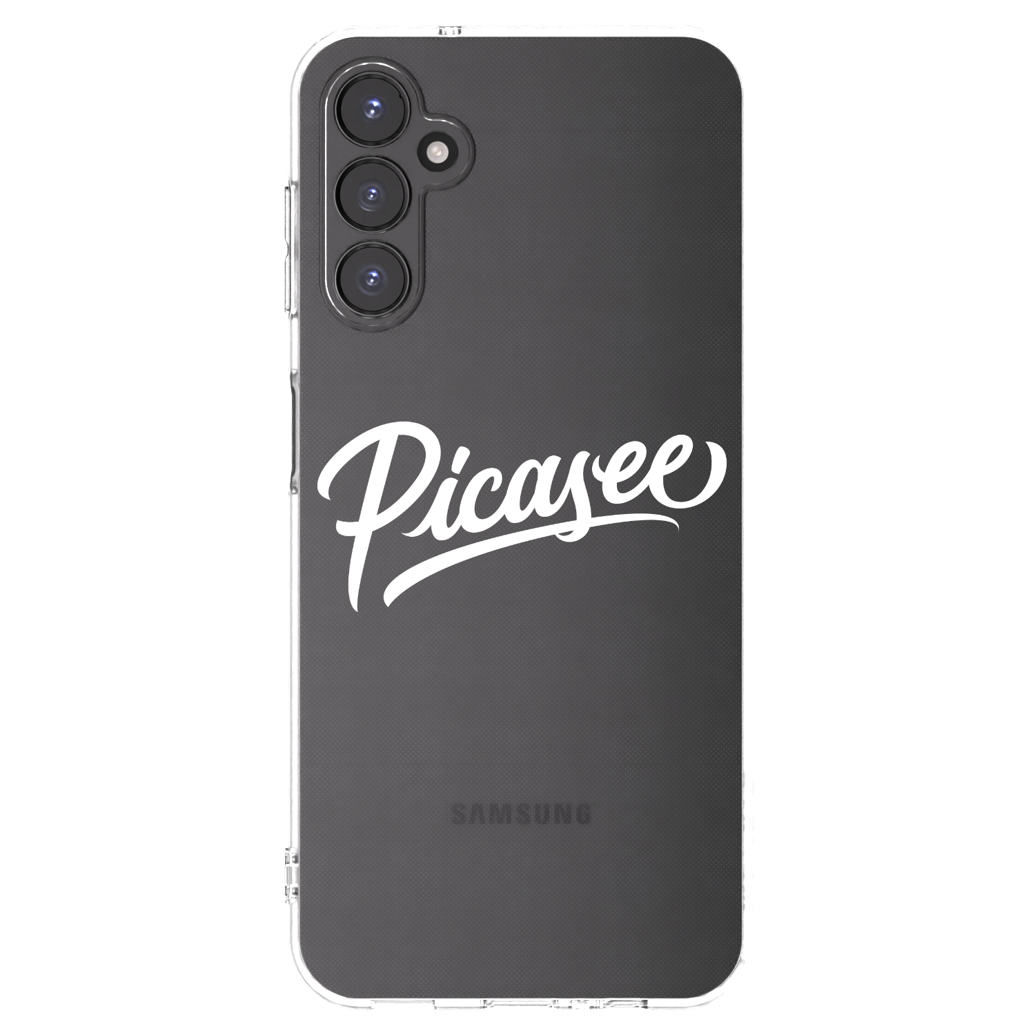 Picasee silikonowe przeźroczyste etui na Samsung Galaxy A14 4G A145R - Picasee - old logo - white