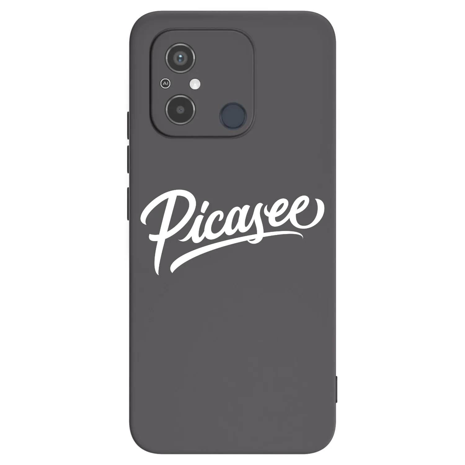 Picasee silikonowe czarne etui na Xiaomi Redmi 12C - Picasee - old logo - white