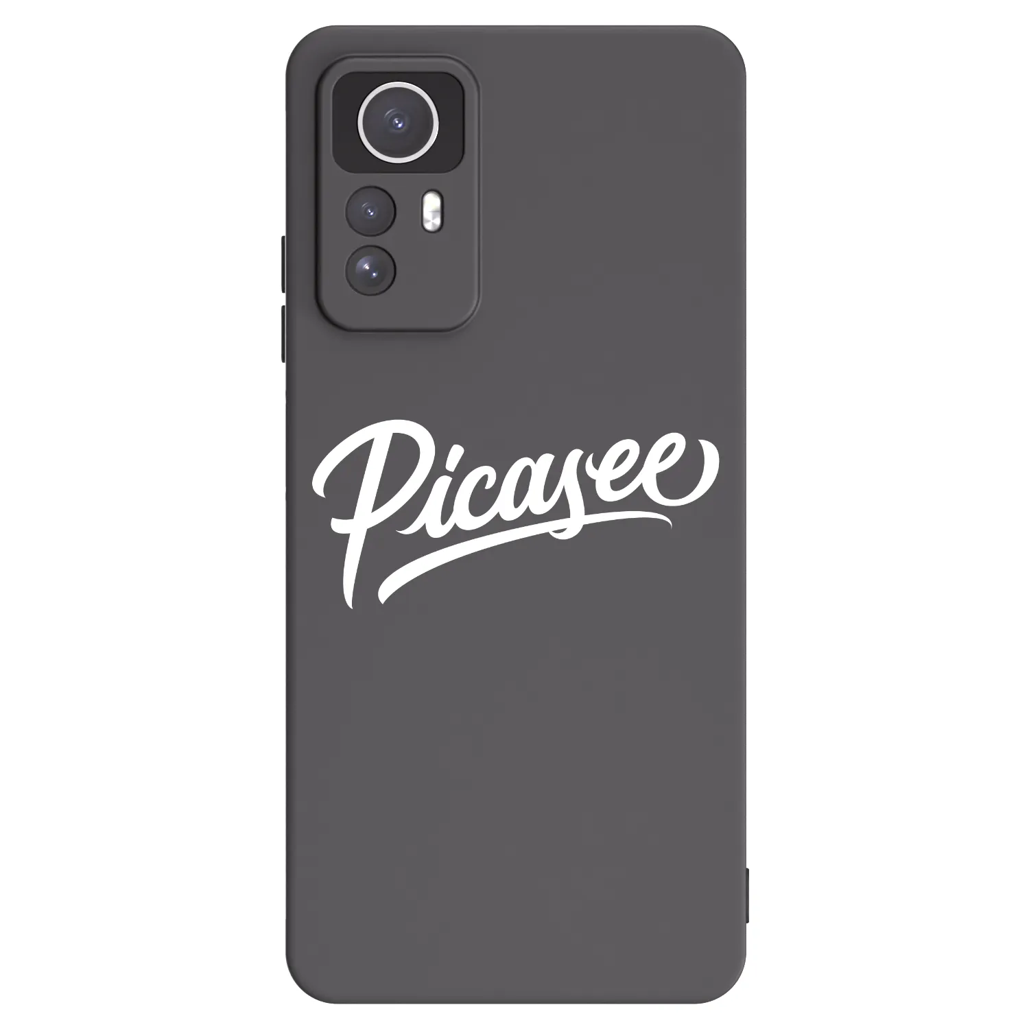 Picasee silikonowe czarne etui na Xiaomi Redmi Note 12S - Picasee - old logo - white