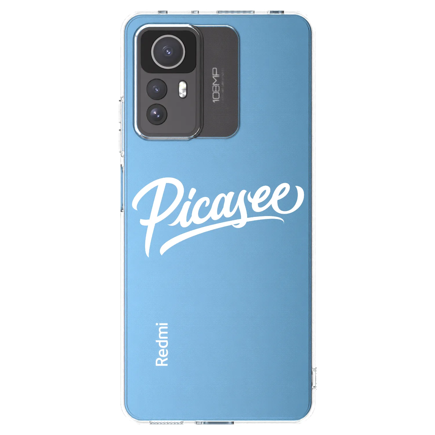 Picasee silikonowe przeźroczyste etui na Xiaomi Redmi Note 12S - Picasee - old logo - white