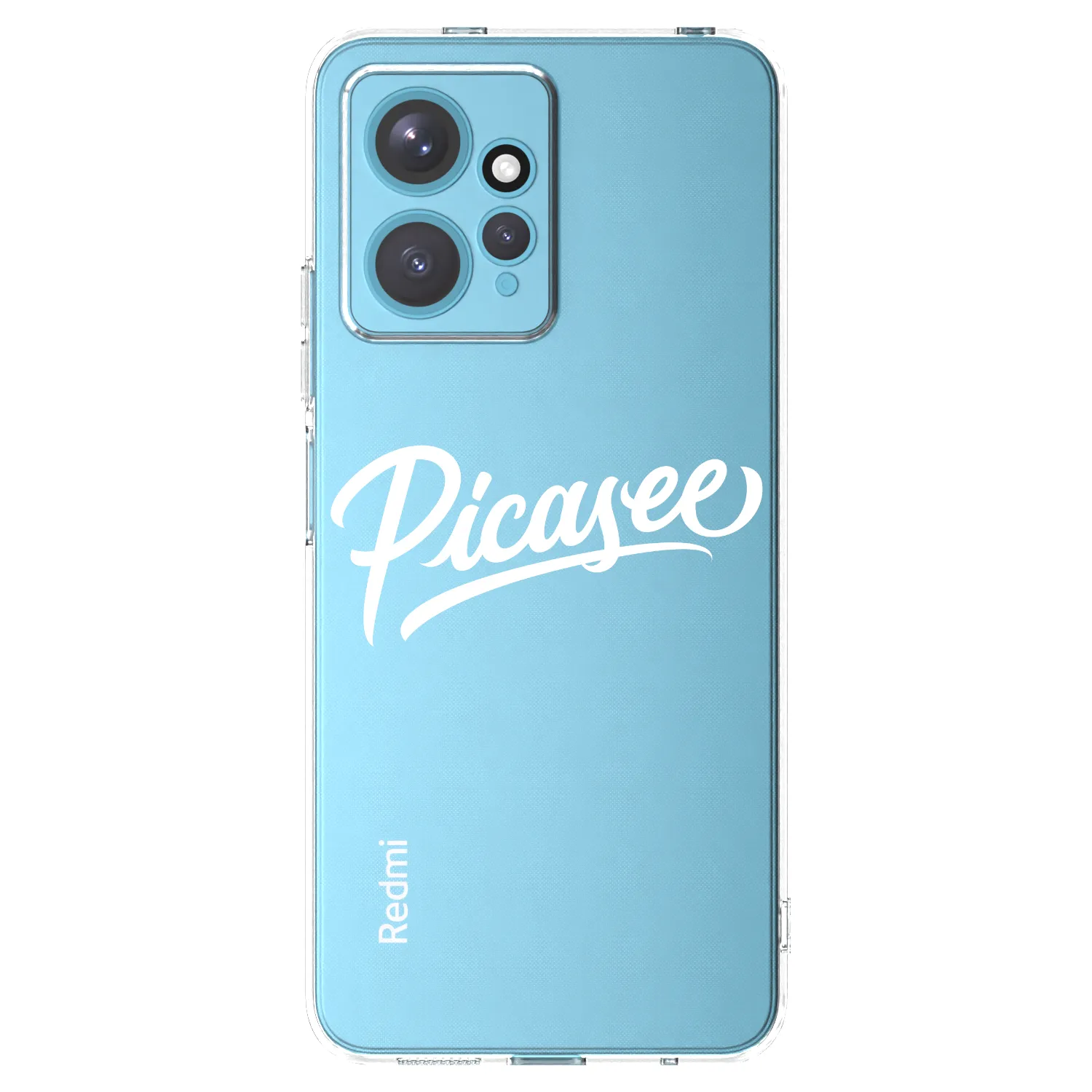 Picasee silikonowe przeźroczyste etui na Xiaomi Redmi Note 12 4G - Picasee - old logo - white