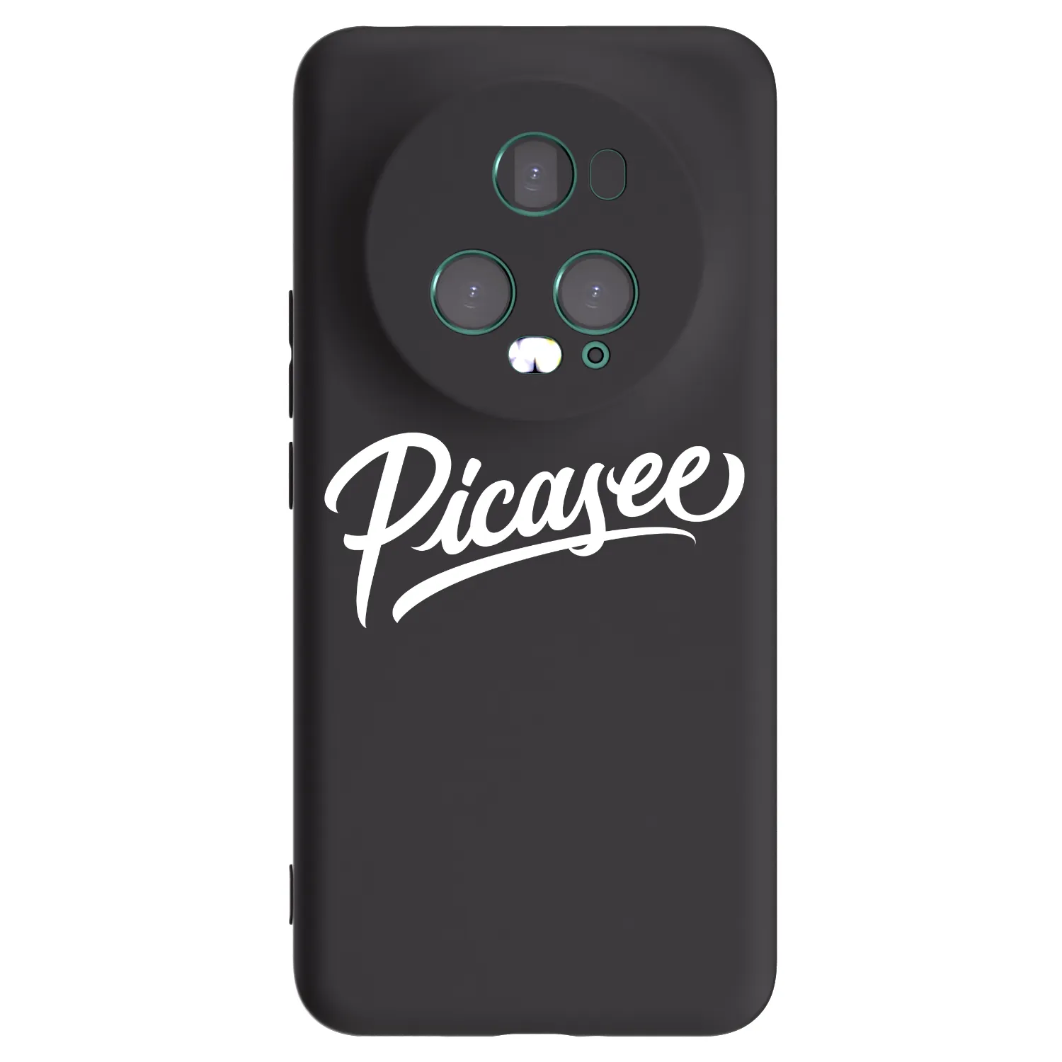 Picasee silikonowe czarne etui na Honor Magic5 Pro - Picasee - old logo - white