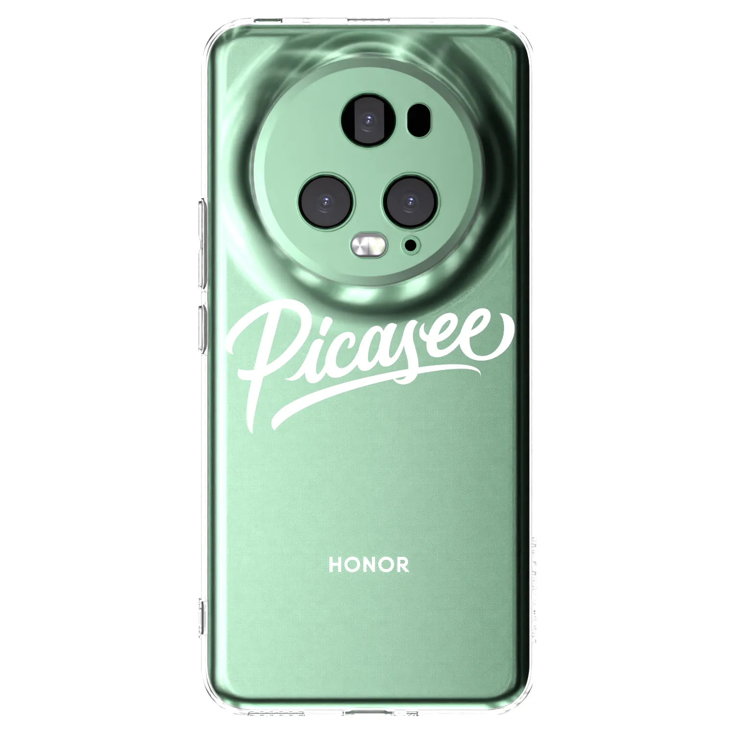 Picasee silikonowe przeźroczyste etui na Honor Magic5 Pro - Picasee - old logo - white