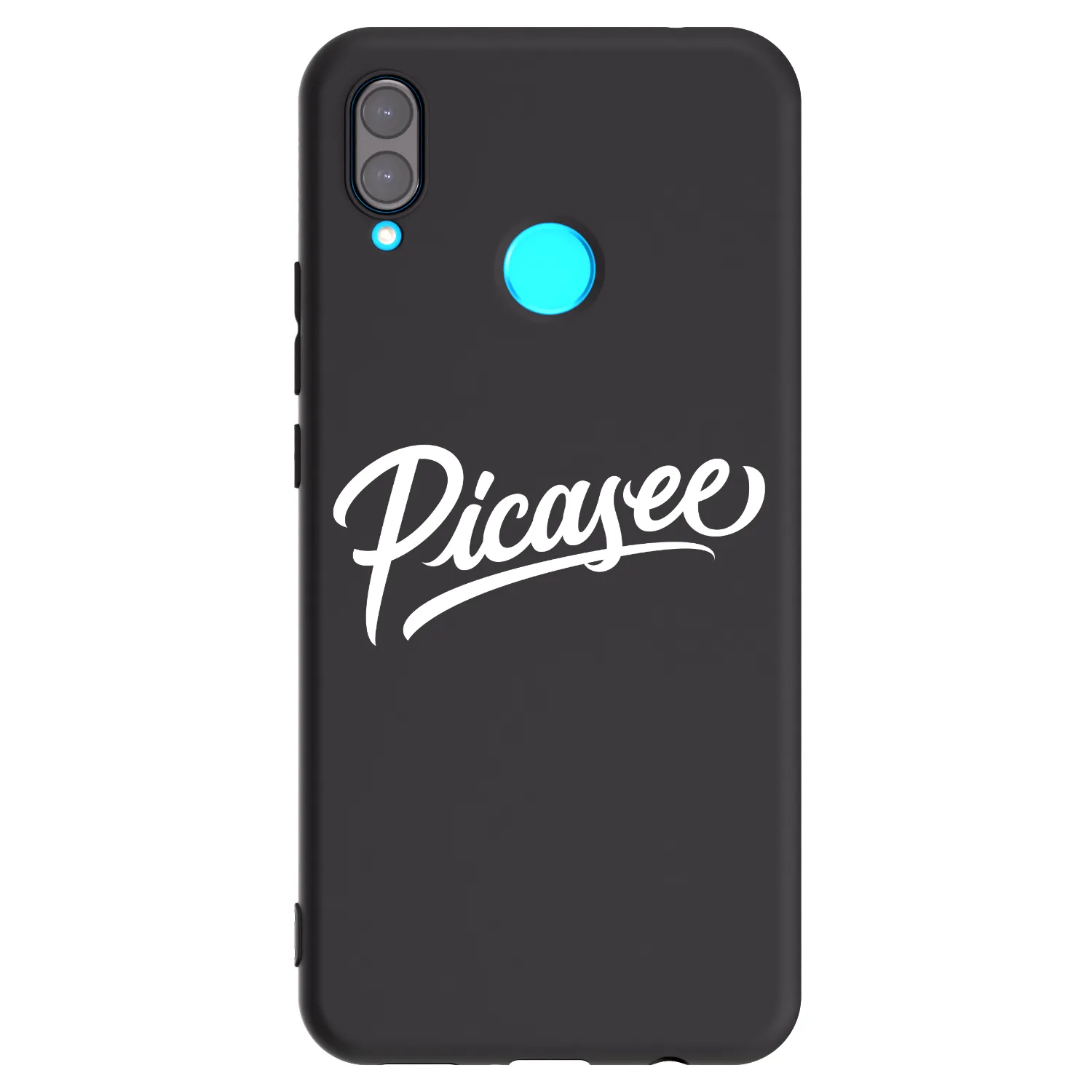 Picasee silikonowe czarne etui na Huawei Nova 3i - Picasee - old logo - white