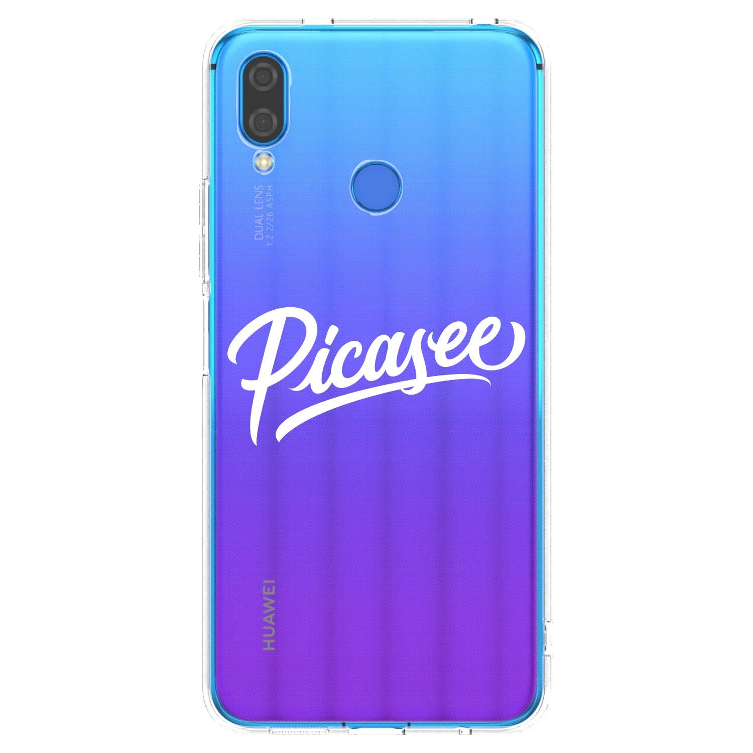 Picasee silikonowe przeźroczyste etui na Huawei Nova 3i - Picasee - old logo - white