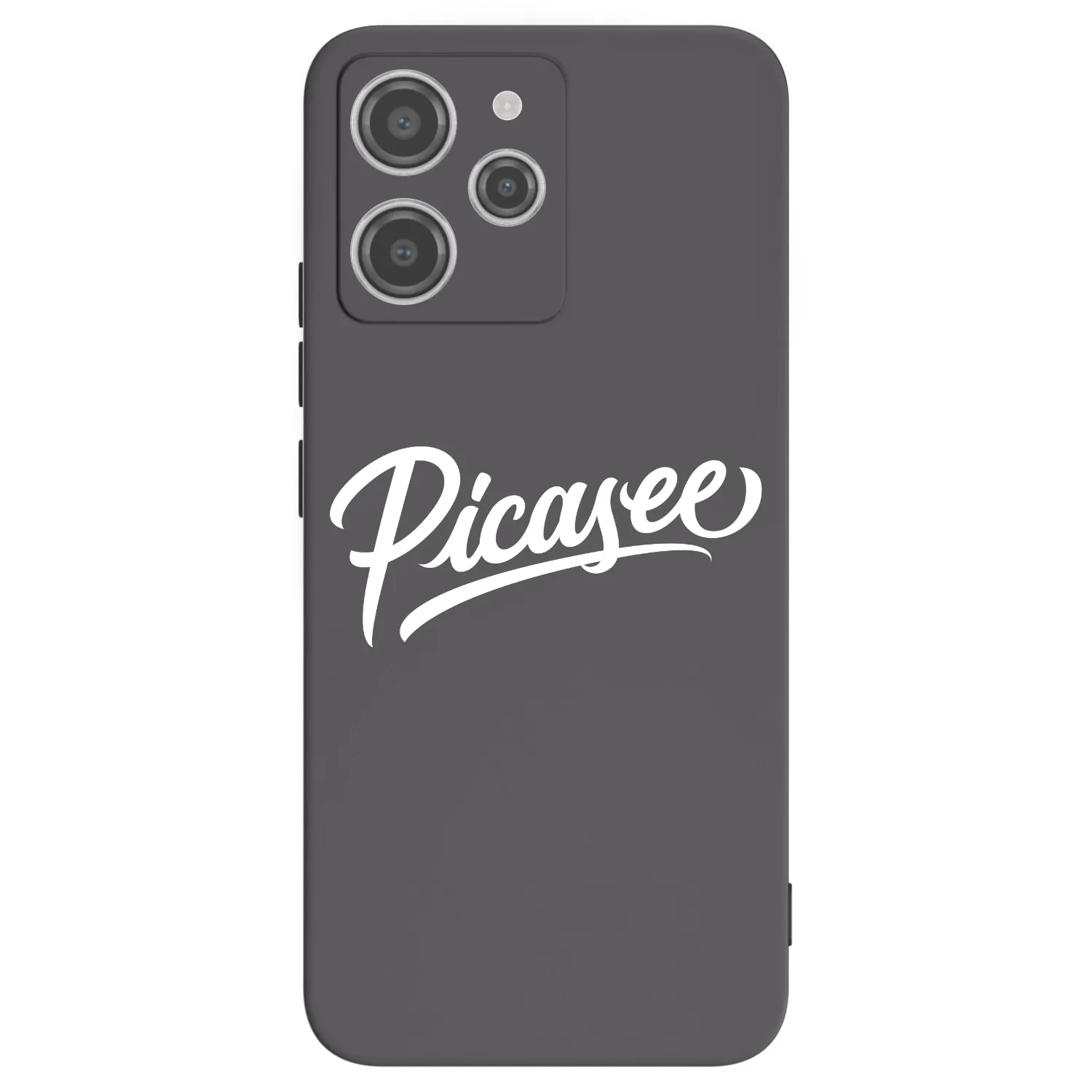 Picasee silikonowe czarne etui na Xiaomi Redmi 12 4G - Picasee - old logo - white