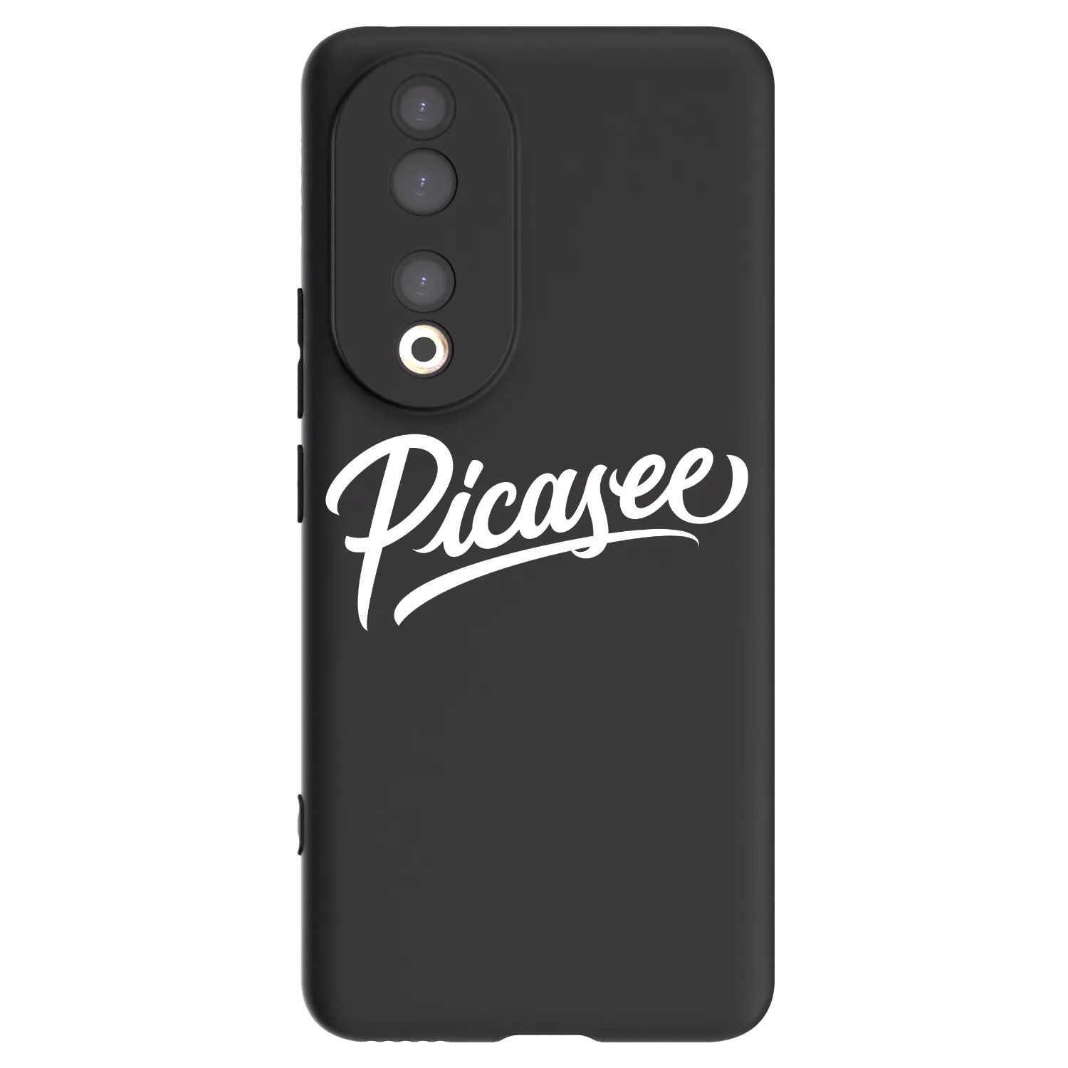 Picasee silikonowe czarne etui na Honor 90 5G - Picasee - old logo - white