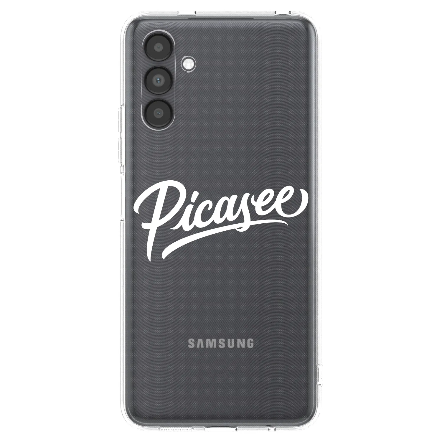 Picasee silikonowe przeźroczyste etui na Samsung Galaxy A04s A047F - Picasee - old logo - white