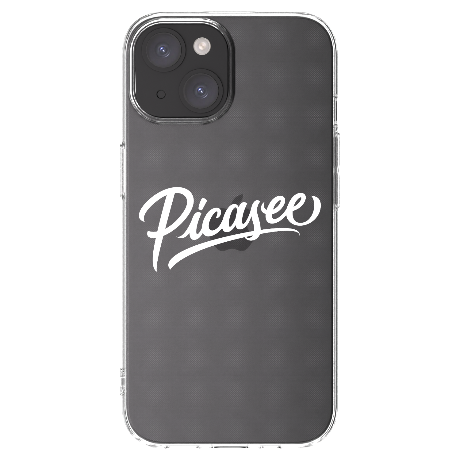Picasee silikonowe przeźroczyste etui na Apple iPhone 15 - Picasee - old logo - white
