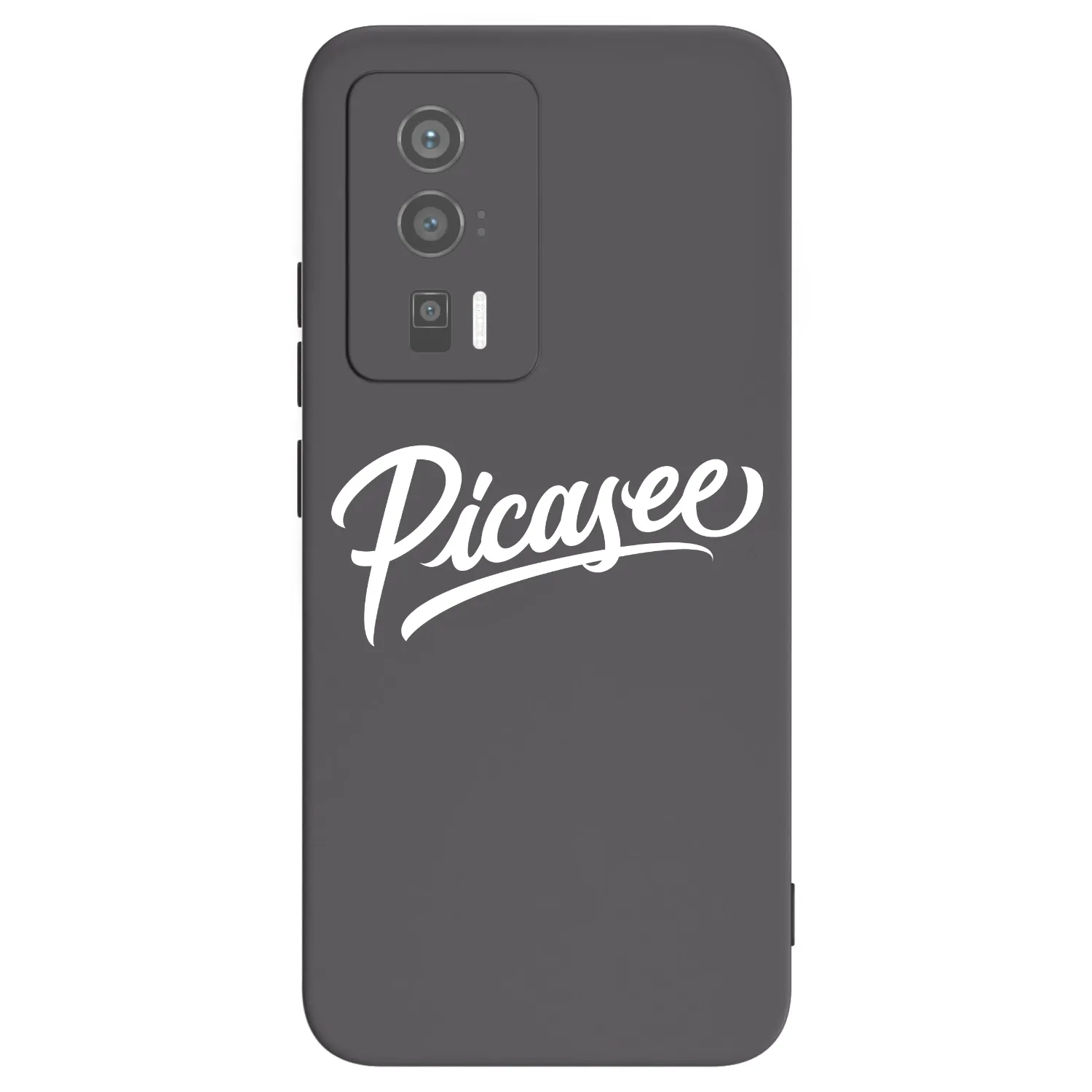 Picasee silikonowe czarne etui na Xiaomi Poco F5 Pro 5G - Picasee - old logo - white