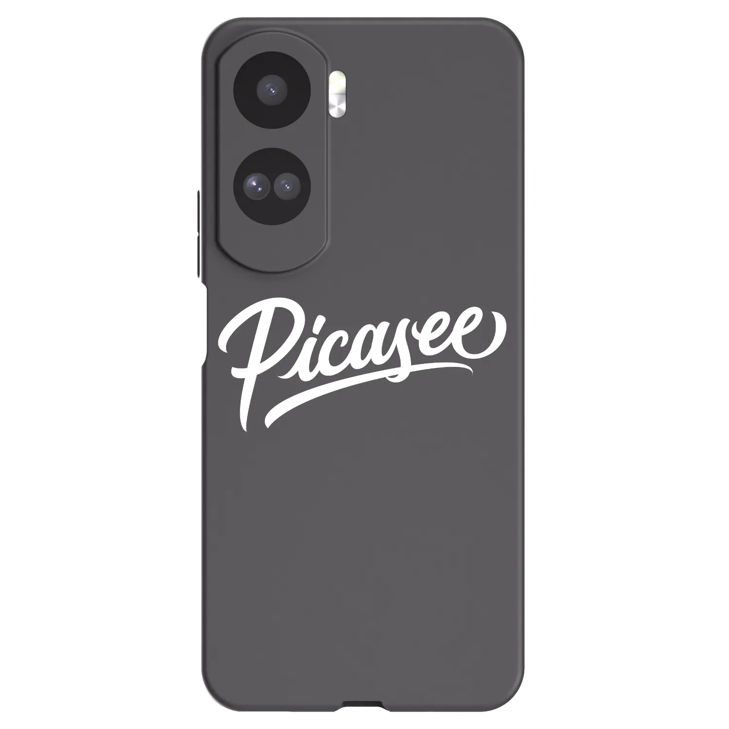 Picasee silikonowe czarne etui na Honor 90 Lite 5G - Picasee - old logo - white