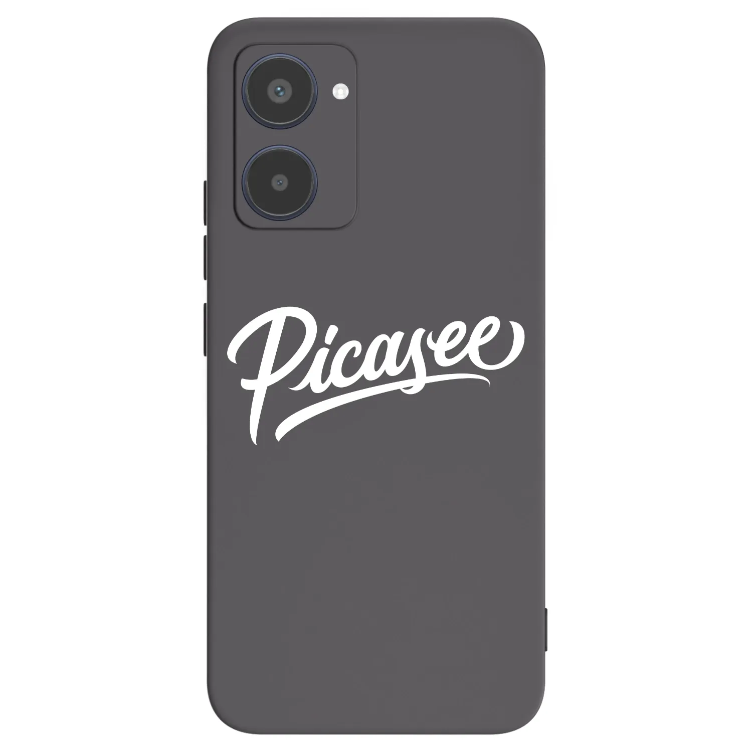 Picasee silikonowe czarne etui na Realme 10 4G - Picasee - old logo - white