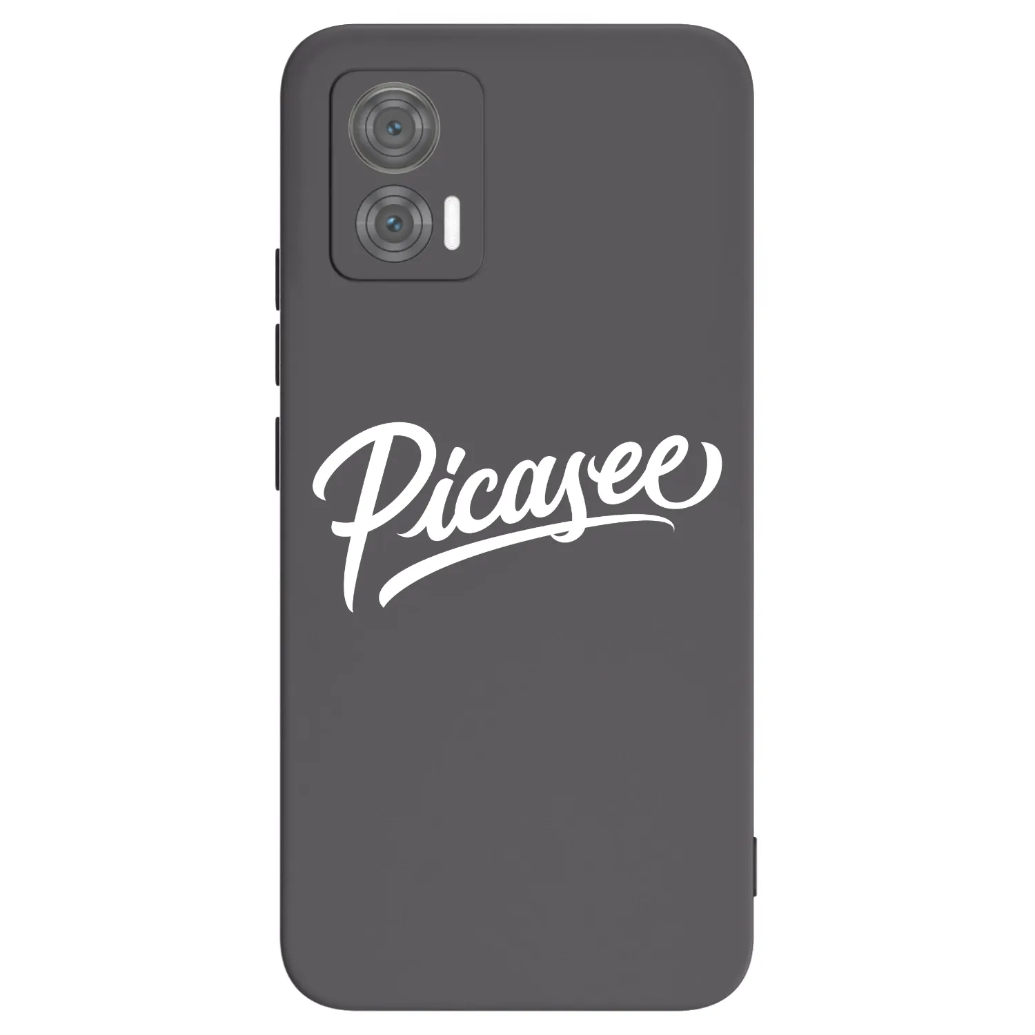 Picasee silikonowe czarne etui na Motorola Edge 30 Neo - Picasee - old logo - white