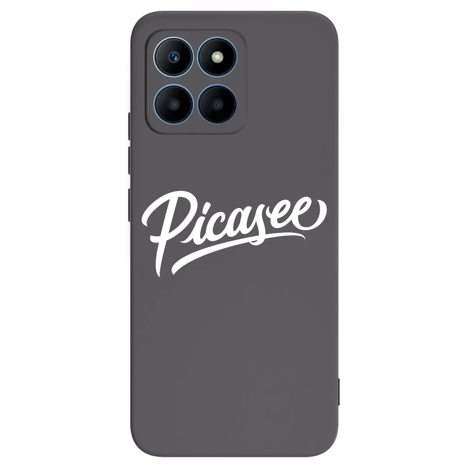 Picasee silikonowe czarne etui na Honor 70 Lite - Picasee - old logo - white