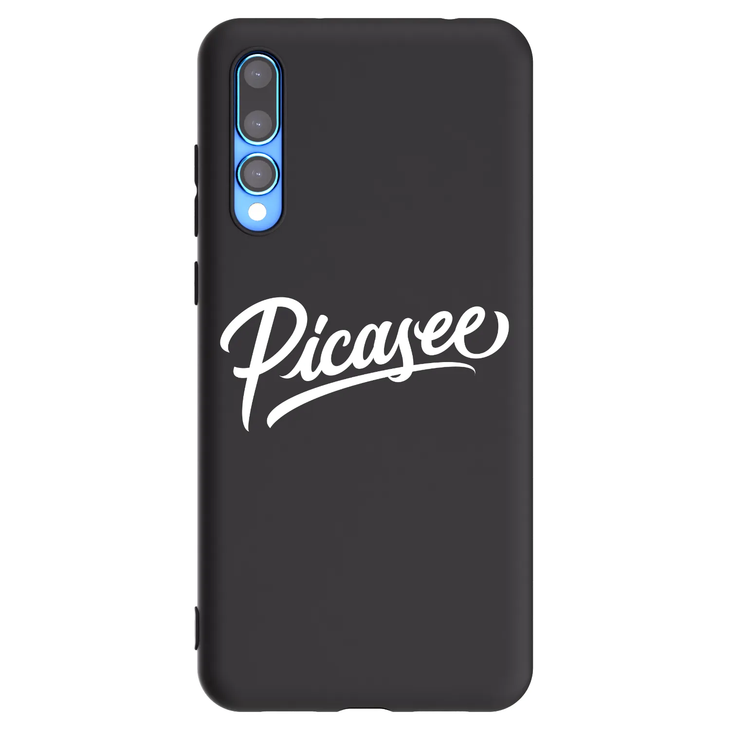 Picasee silikonowe czarne etui na Huawei P20 Pro - Picasee - old logo - white