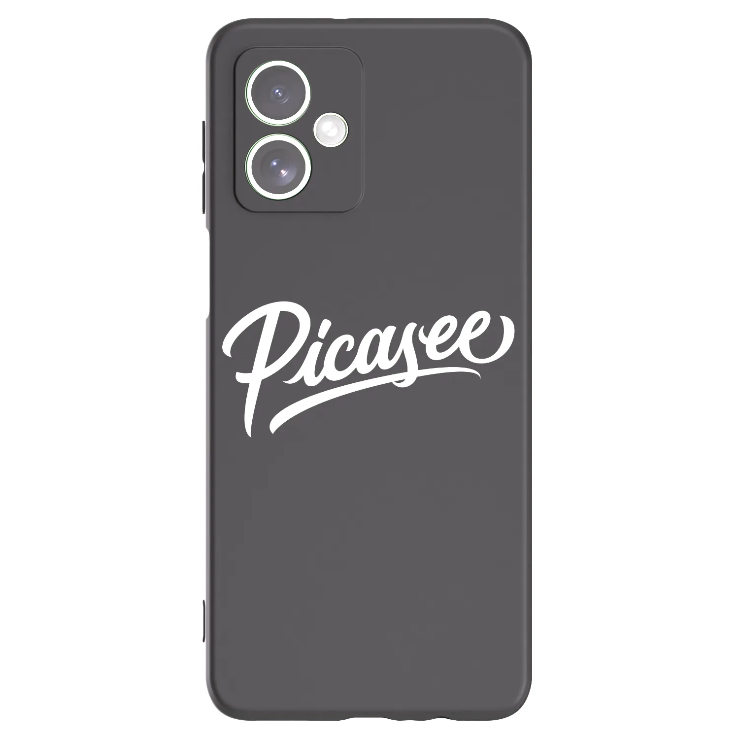 Picasee silikonowe czarne etui na Motorola Moto G54 5G - Picasee - old logo - white