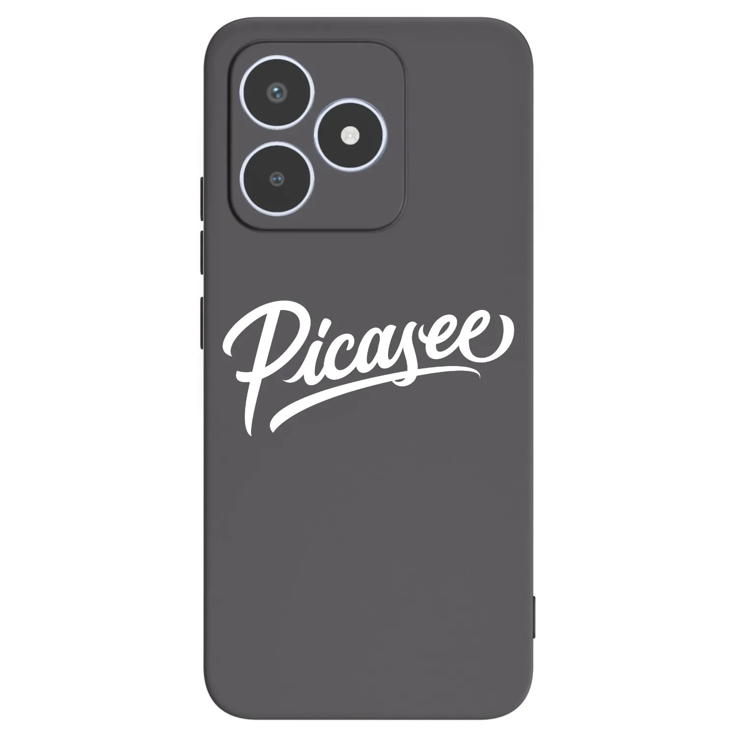 Picasee silikonowe czarne etui na Realme C53 - Picasee - old logo - white