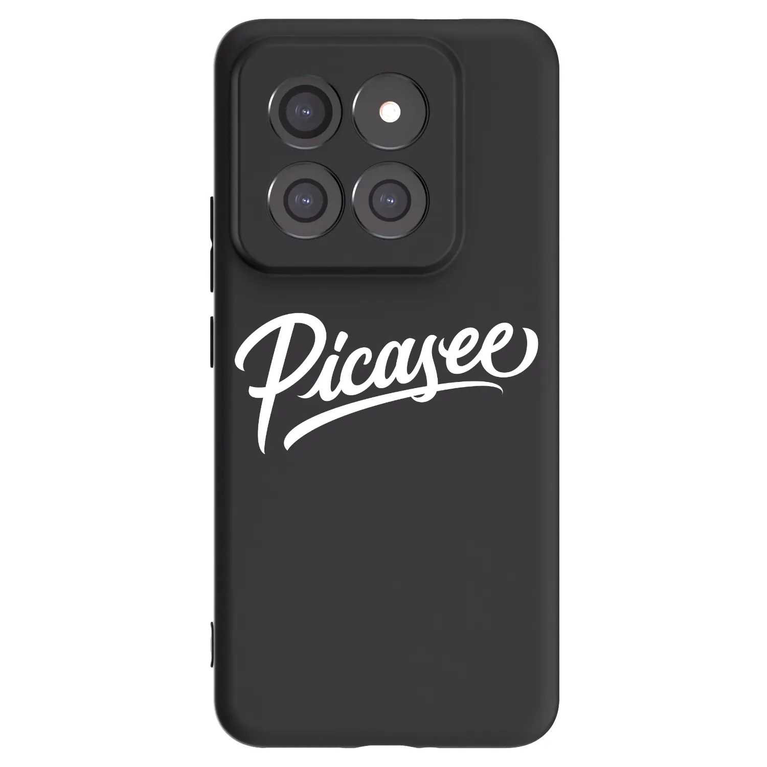 Picasee silikonowe czarne etui na Xiaomi 14 Pro - Picasee - old logo - white