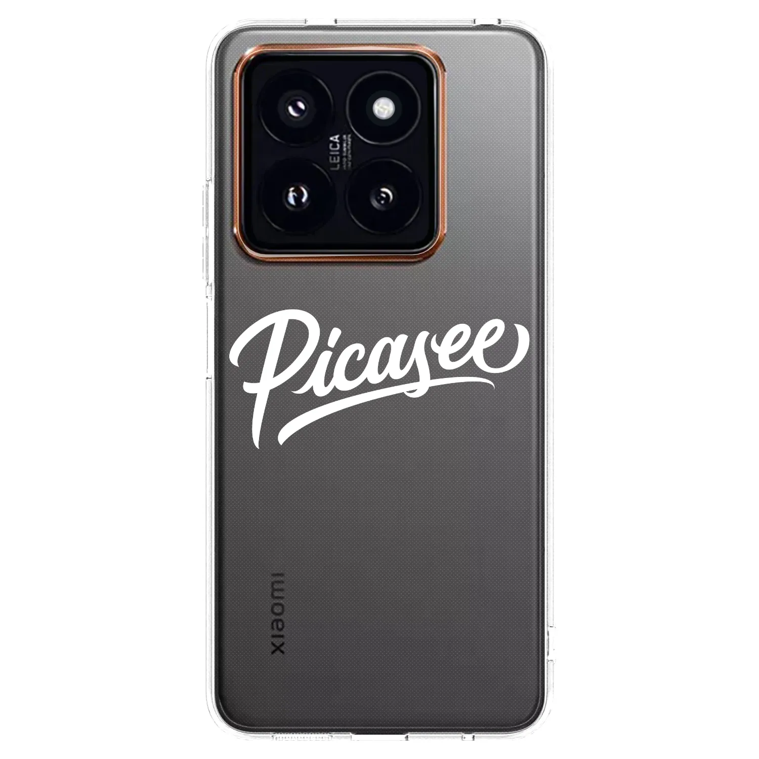 Picasee silikonowe przeźroczyste etui na Xiaomi 14 Pro - Picasee - old logo - white