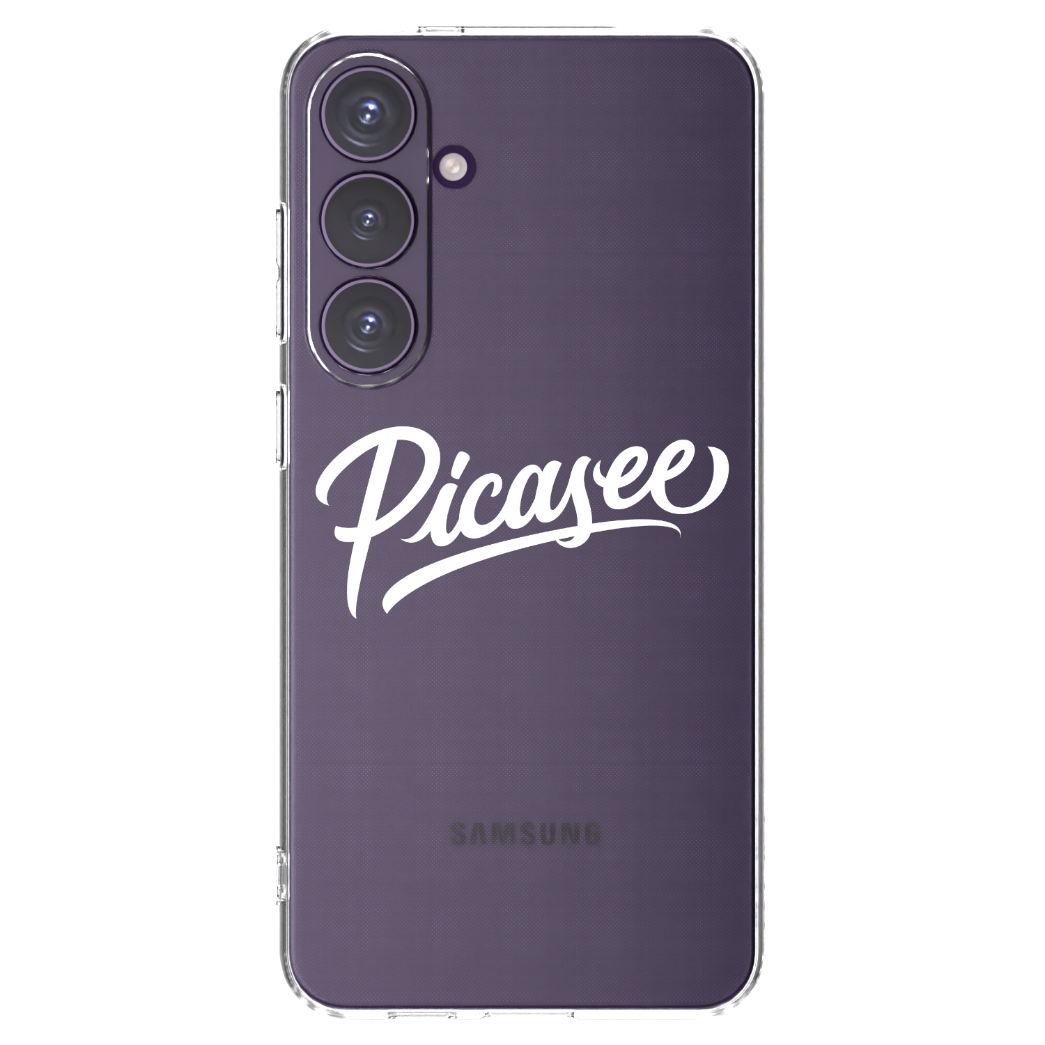 Picasee silikonowe przeźroczyste etui na Samsung Galaxy S24+ S926B 5G - Picasee - old logo - white