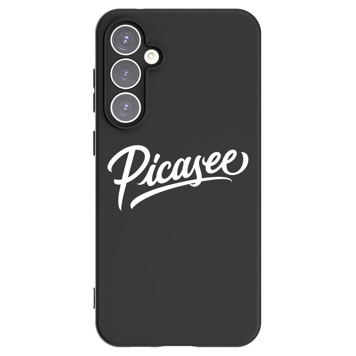 Picasee silikonowe czarne etui na Samsung Galaxy S23 FE S711B - Picasee - old logo - white