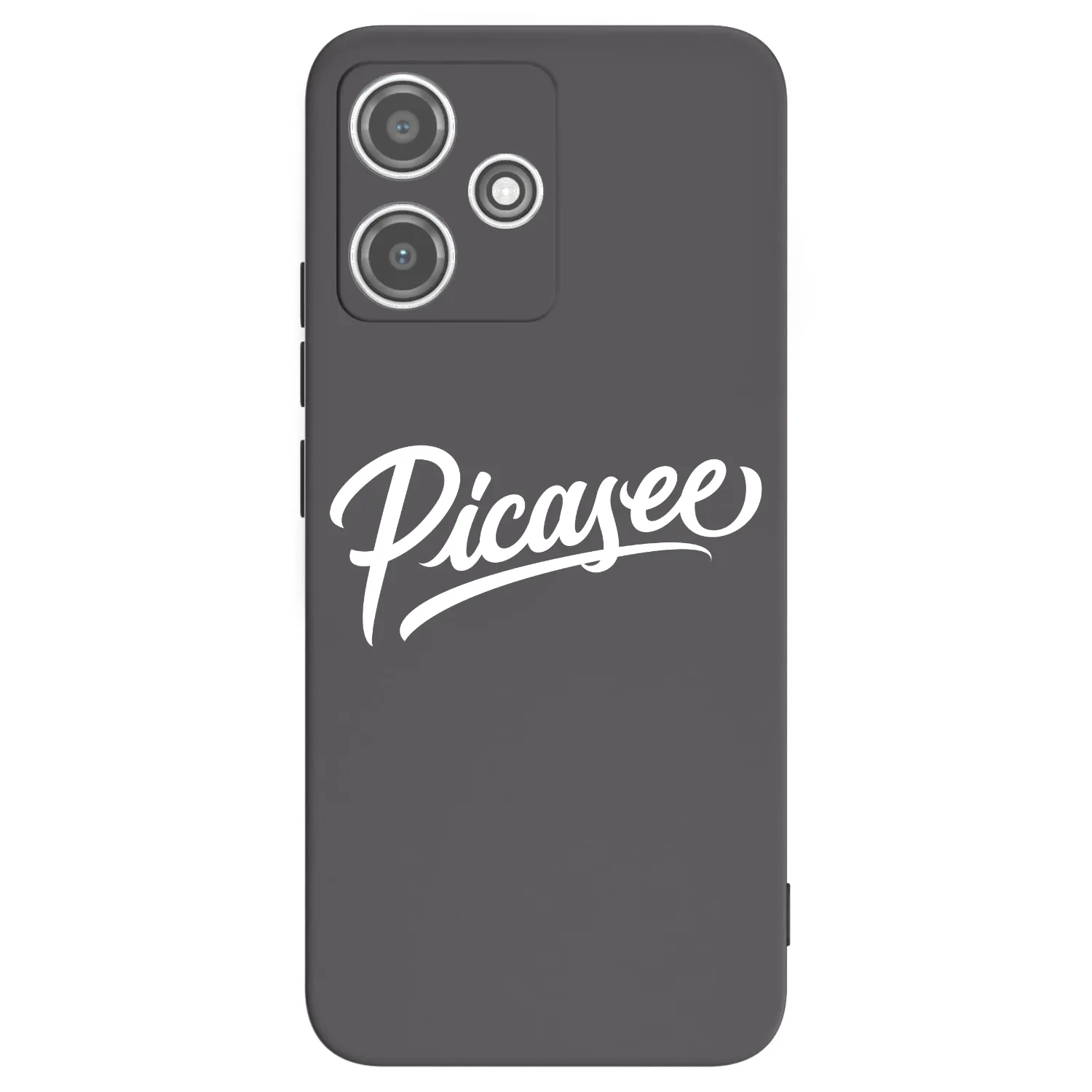 Picasee silikonowe czarne etui na Xiaomi Redmi 12 5G - Picasee - old logo - white