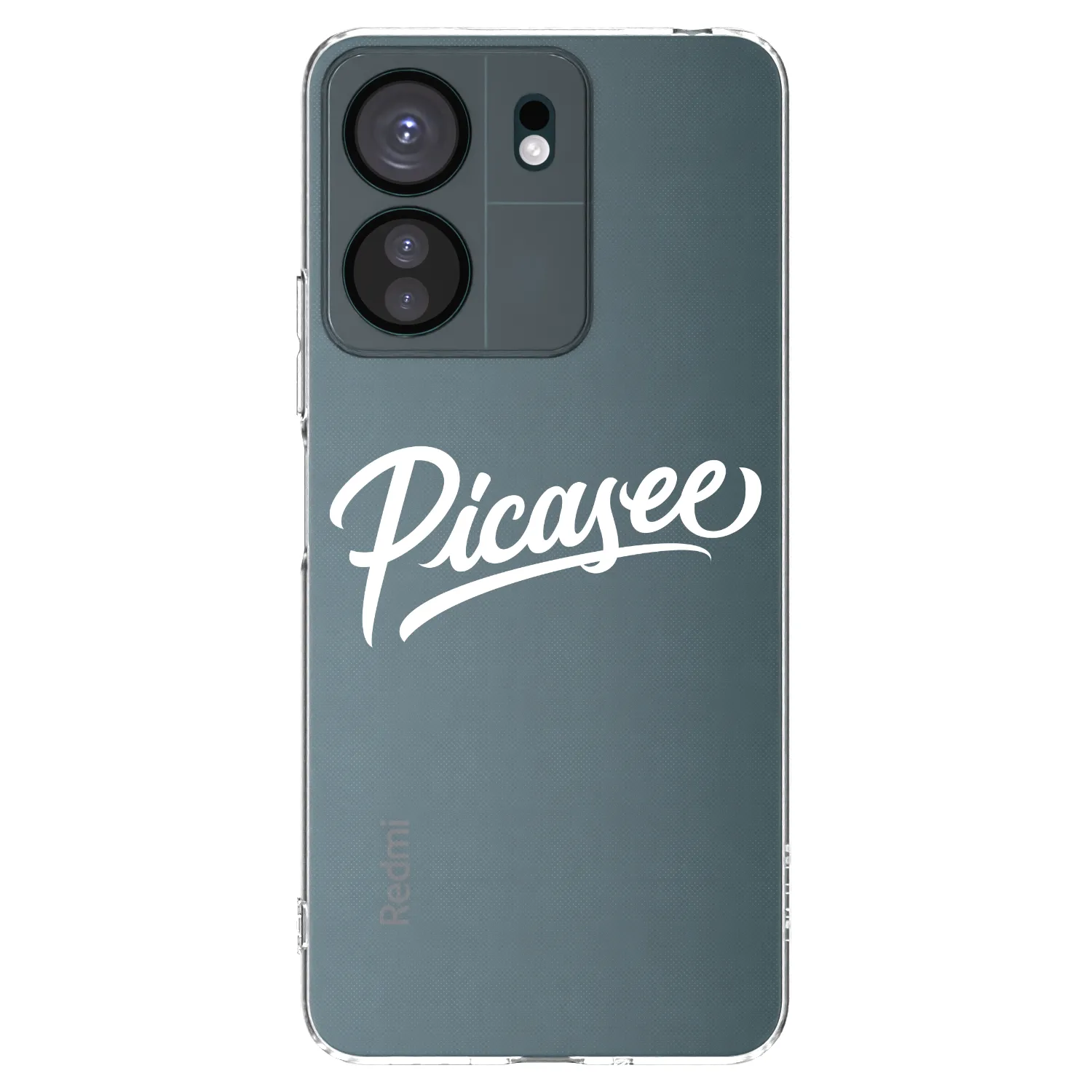 Picasee silikonowe przeźroczyste etui na Xiaomi Redmi 13C 4G - Picasee - old logo - white