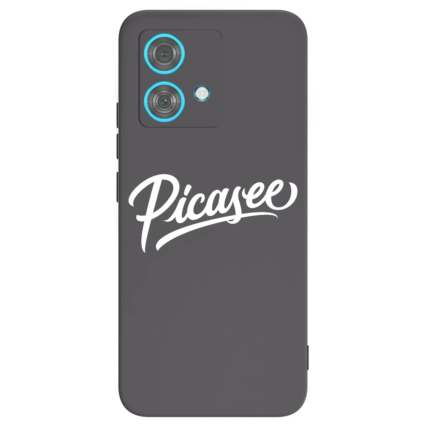 Picasee silikonowe czarne etui na Motorola Edge 40 Neo - Picasee - old logo - white