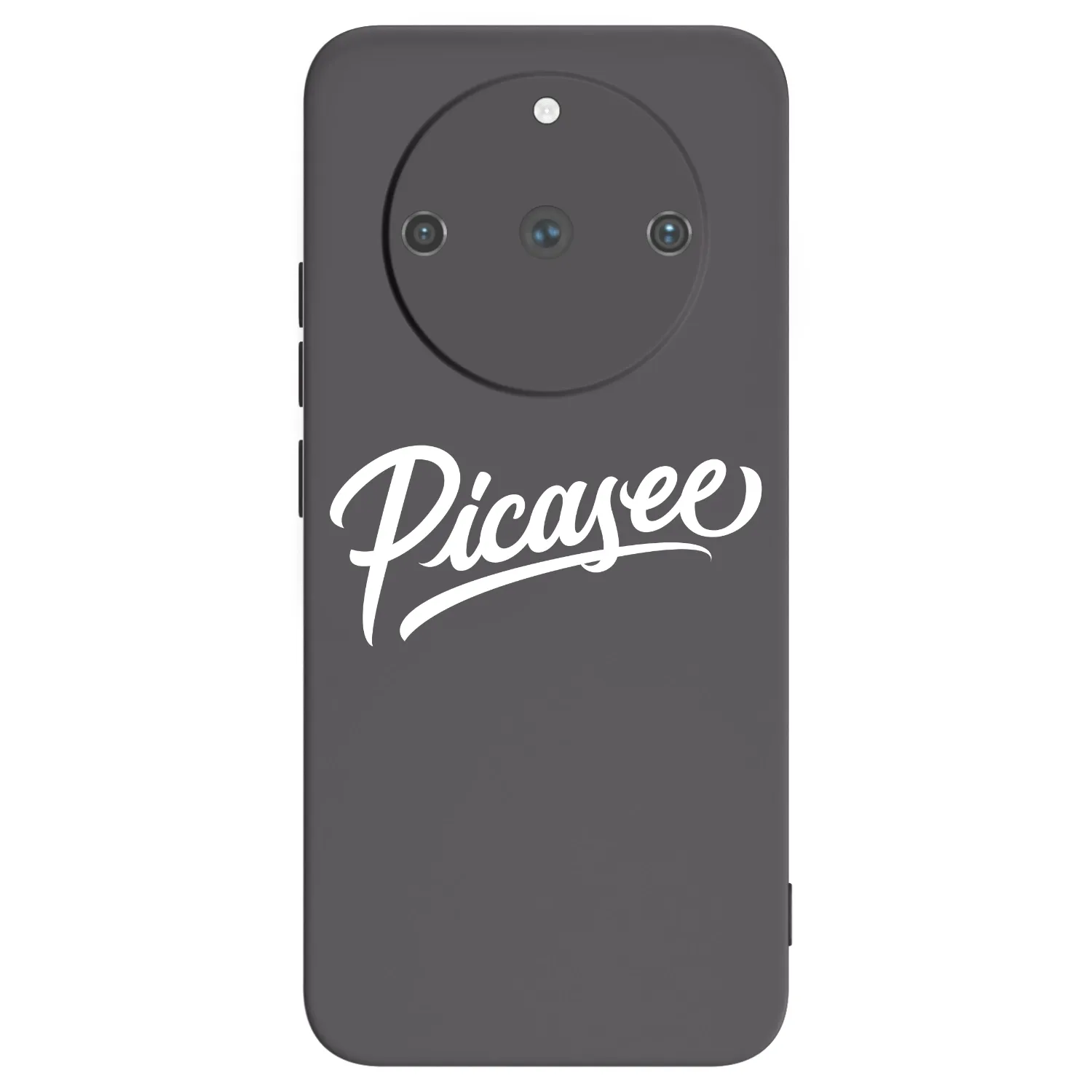 Picasee silikonowe czarne etui na Realme 11 Pro+ - Picasee - old logo - white