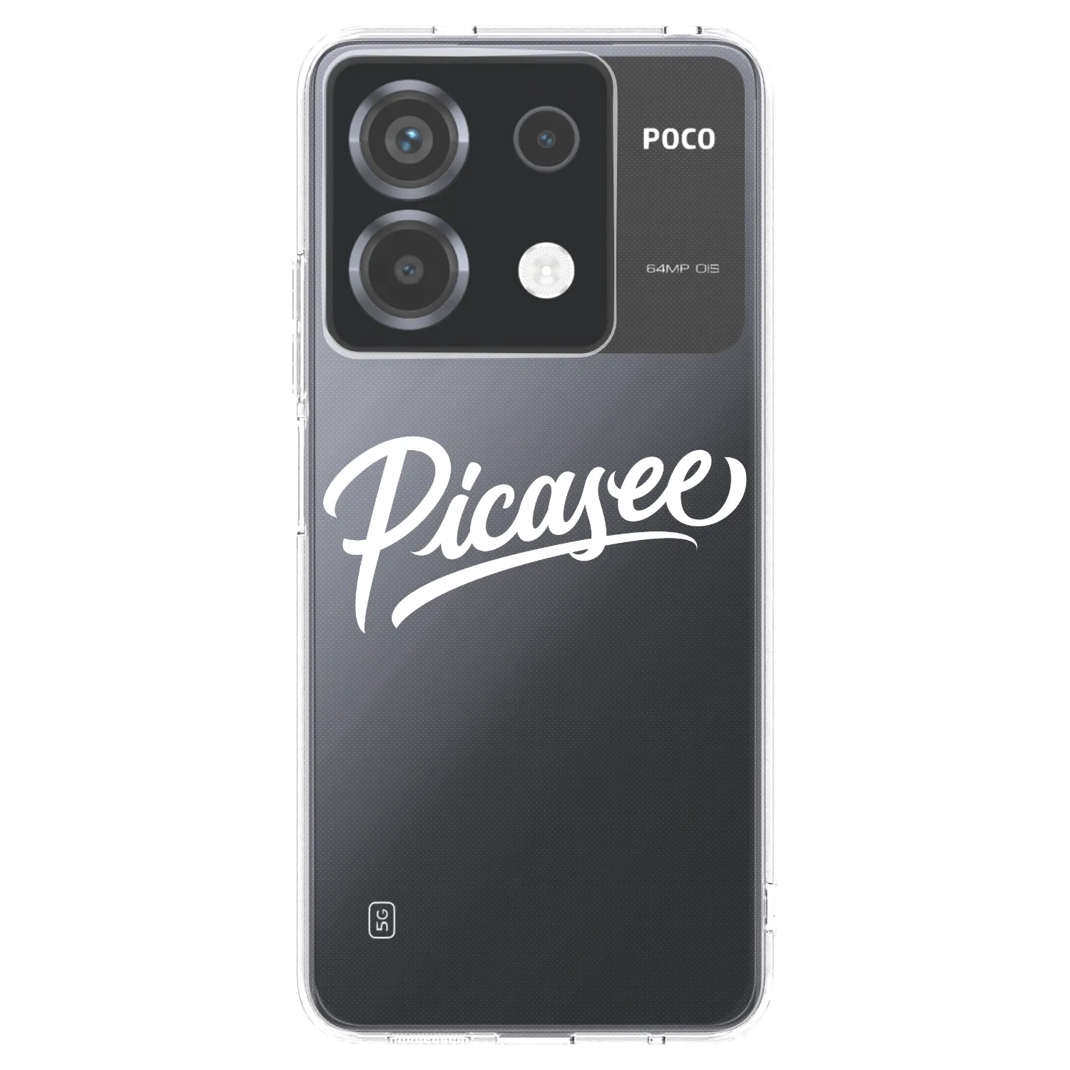 Picasee silikonowe przeźroczyste etui na Xiaomi Poco X6 - Picasee - old logo - white