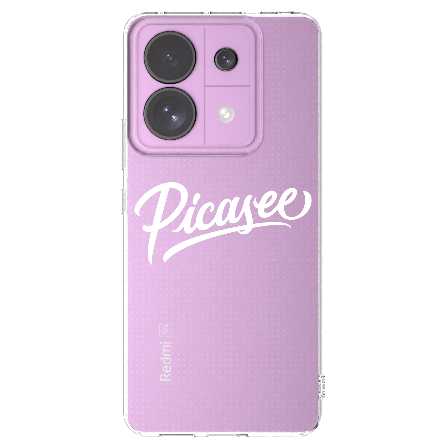Picasee silikonowe przeźroczyste etui na Xiaomi Redmi Note 13 Pro 5G - Picasee - old logo - white