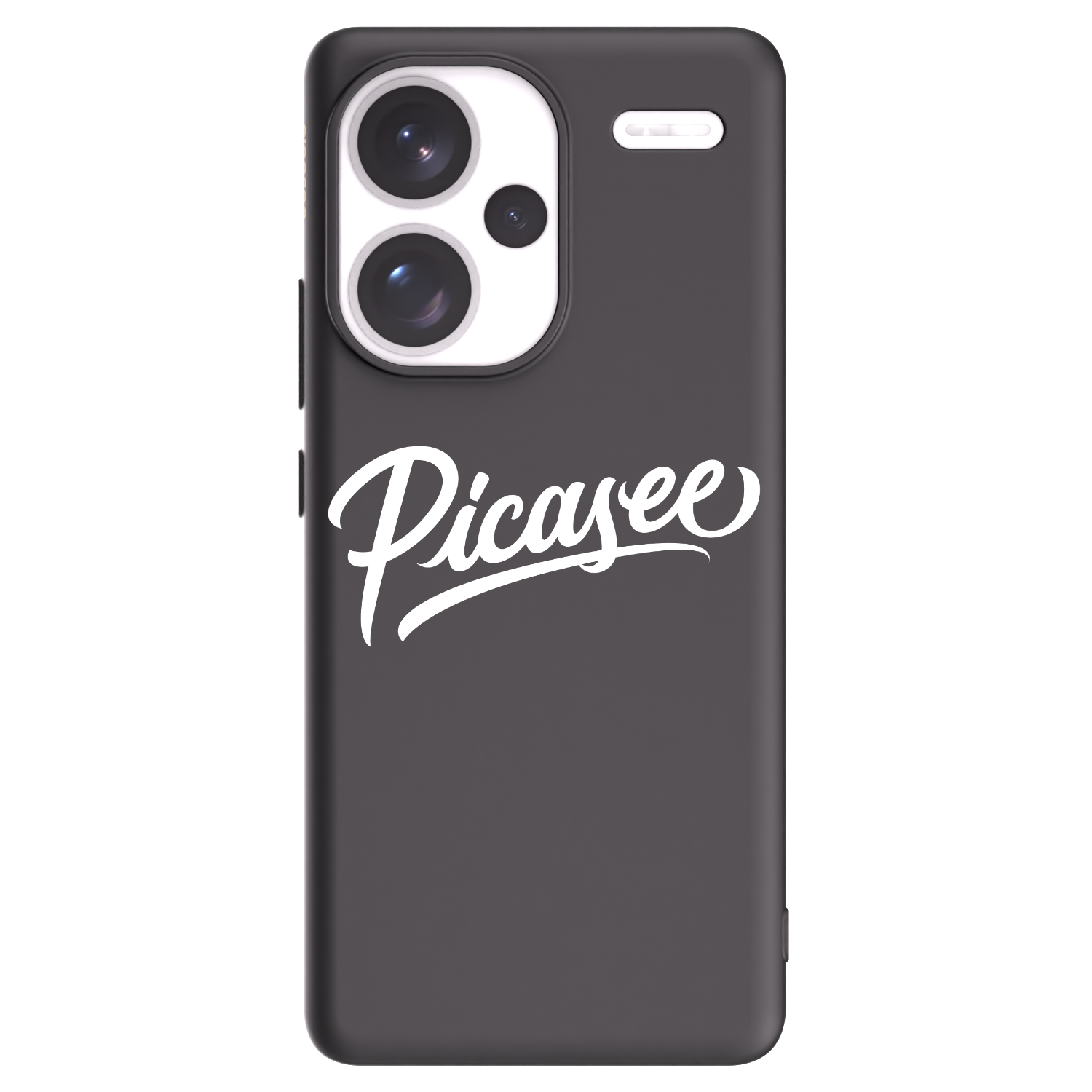 Picasee silikonowe czarne etui na Xiaomi Redmi Note 13 Pro+ 5G - Picasee - old logo - white