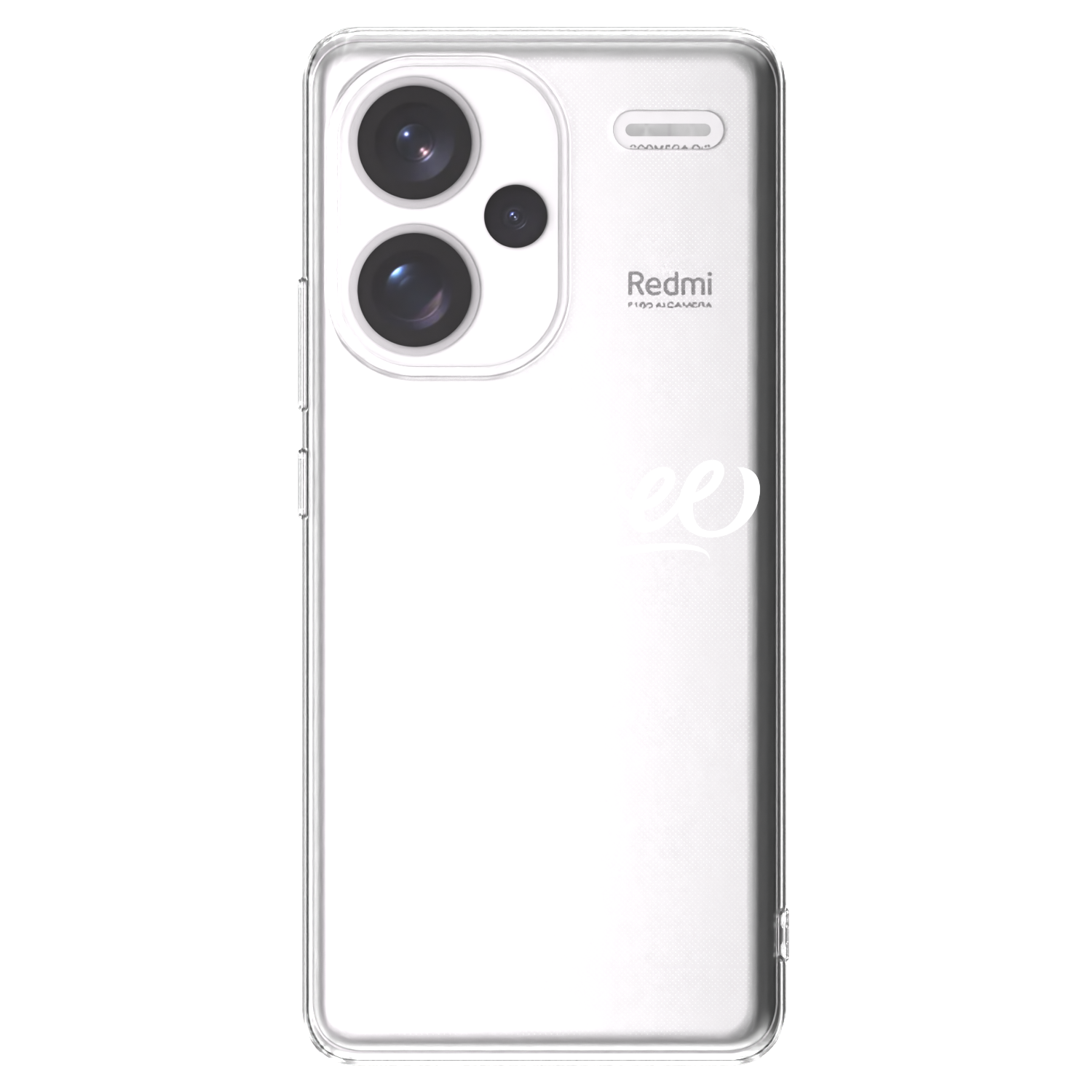 Picasee silikonowe przeźroczyste etui na Xiaomi Redmi Note 13 Pro+ 5G - Picasee - old logo - white