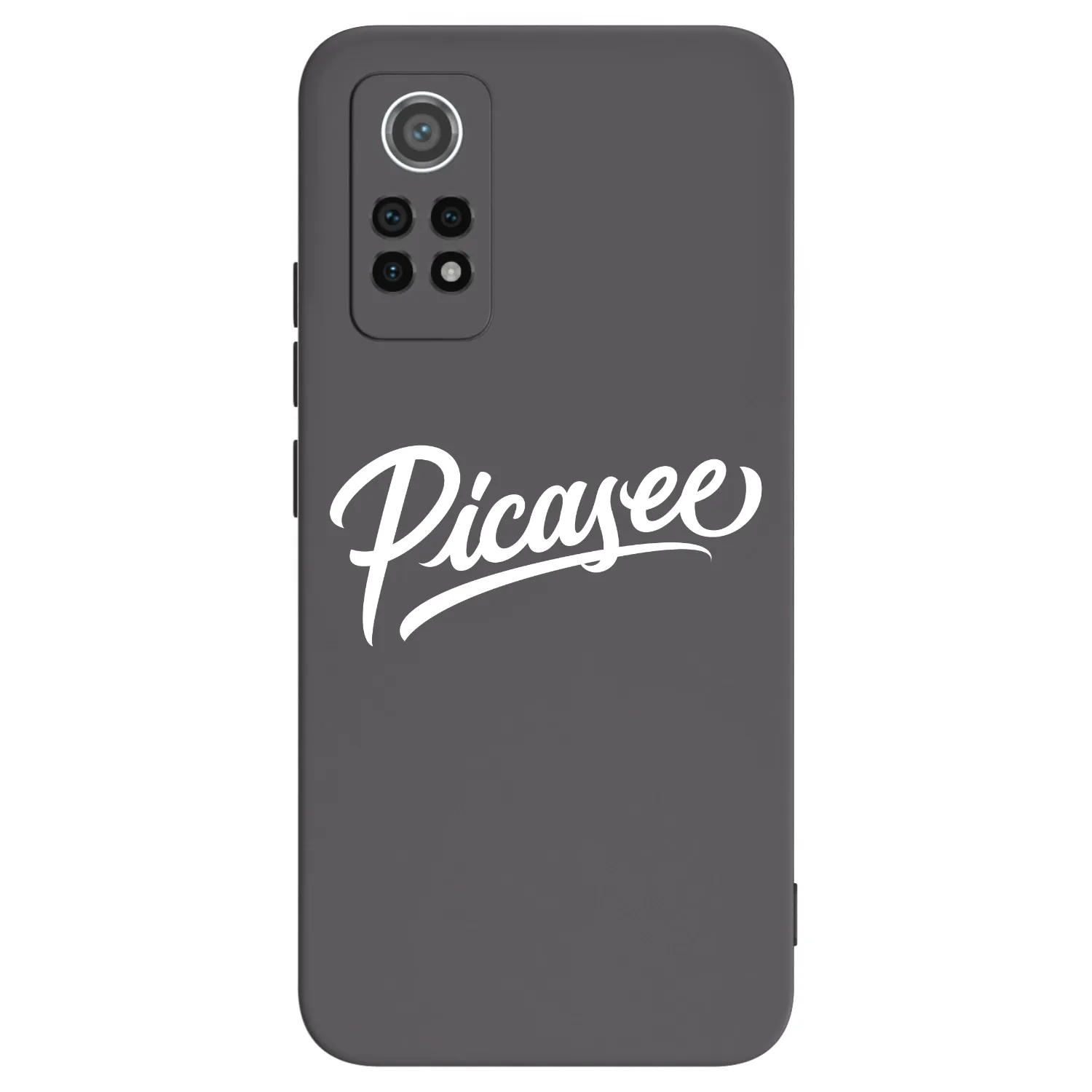 Picasee silikonowe czarne etui na Xiaomi Redmi Note 12 Pro 4G - Picasee - old logo - white