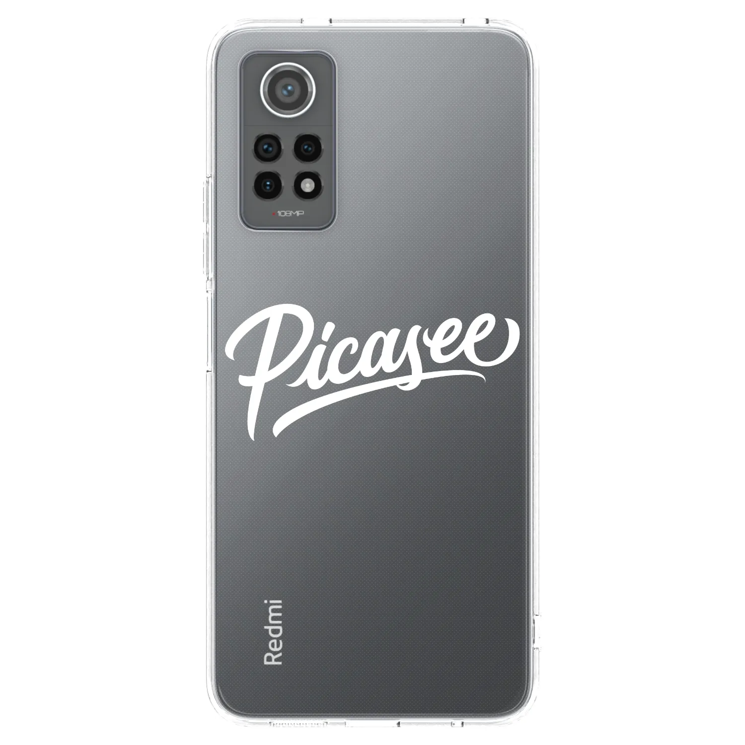 Picasee silikonowe przeźroczyste etui na Xiaomi Redmi Note 12 Pro 4G - Picasee - old logo - white