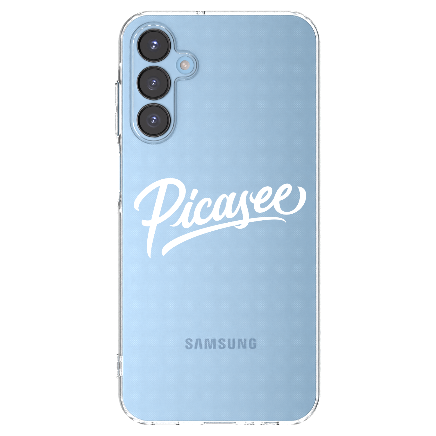 Picasee silikonowe przeźroczyste etui na Samsung Galaxy A15 A156B 5G - Picasee - old logo - white