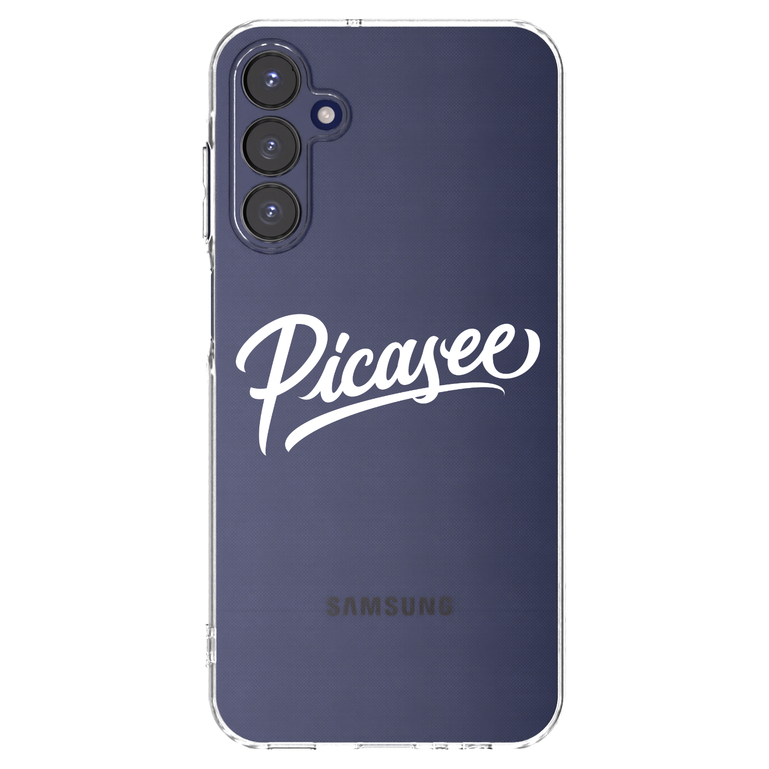 Picasee silikonowe przeźroczyste etui na Samsung Galaxy A15 A155F 4G - Picasee - old logo - white