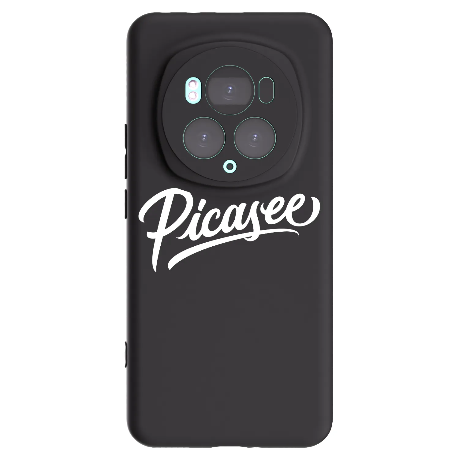 Picasee silikonowe czarne etui na Honor Magic6 Pro - Picasee - old logo - white