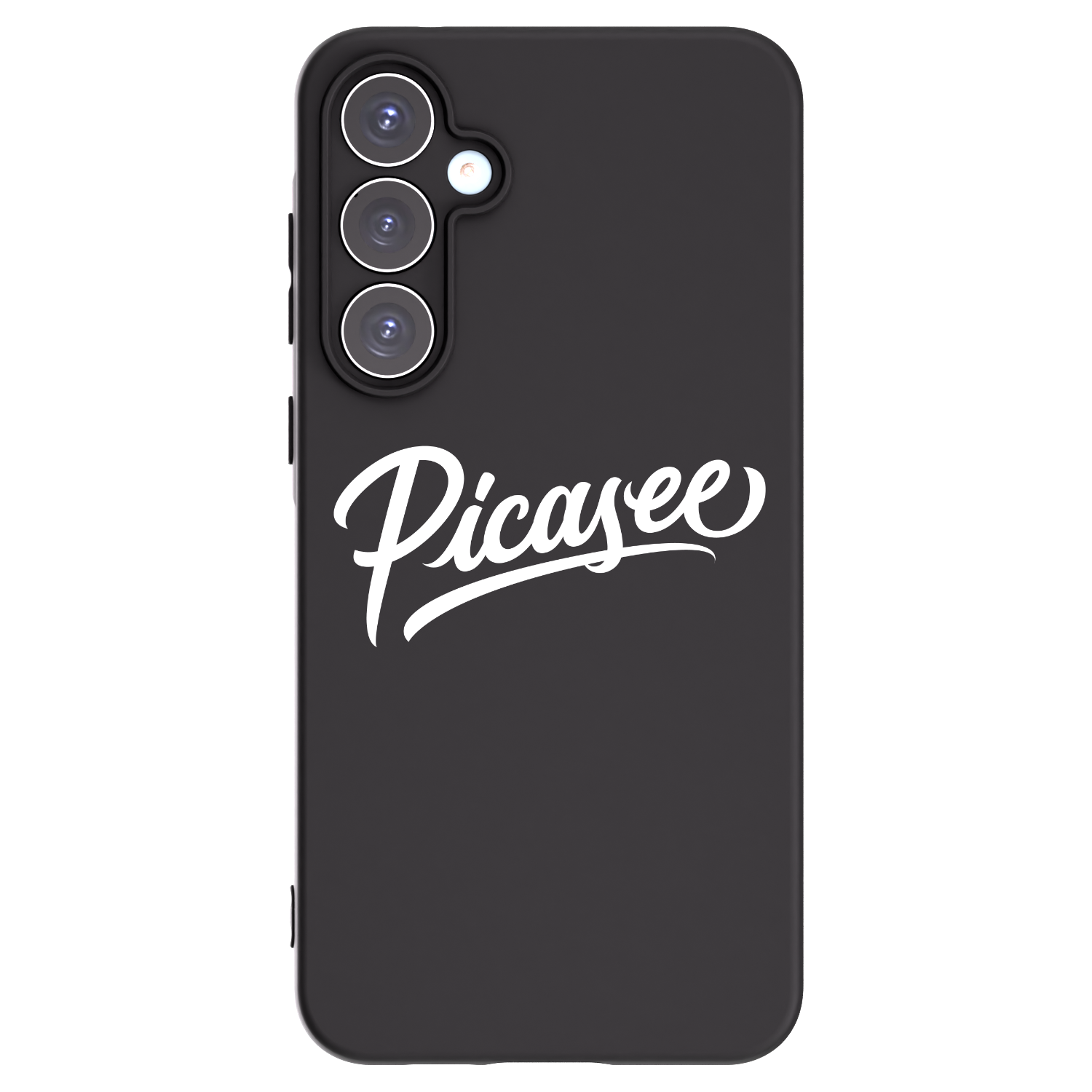 Picasee silikonowe czarne etui na Samsung Galaxy A55 5G A556B - Picasee - old logo - white