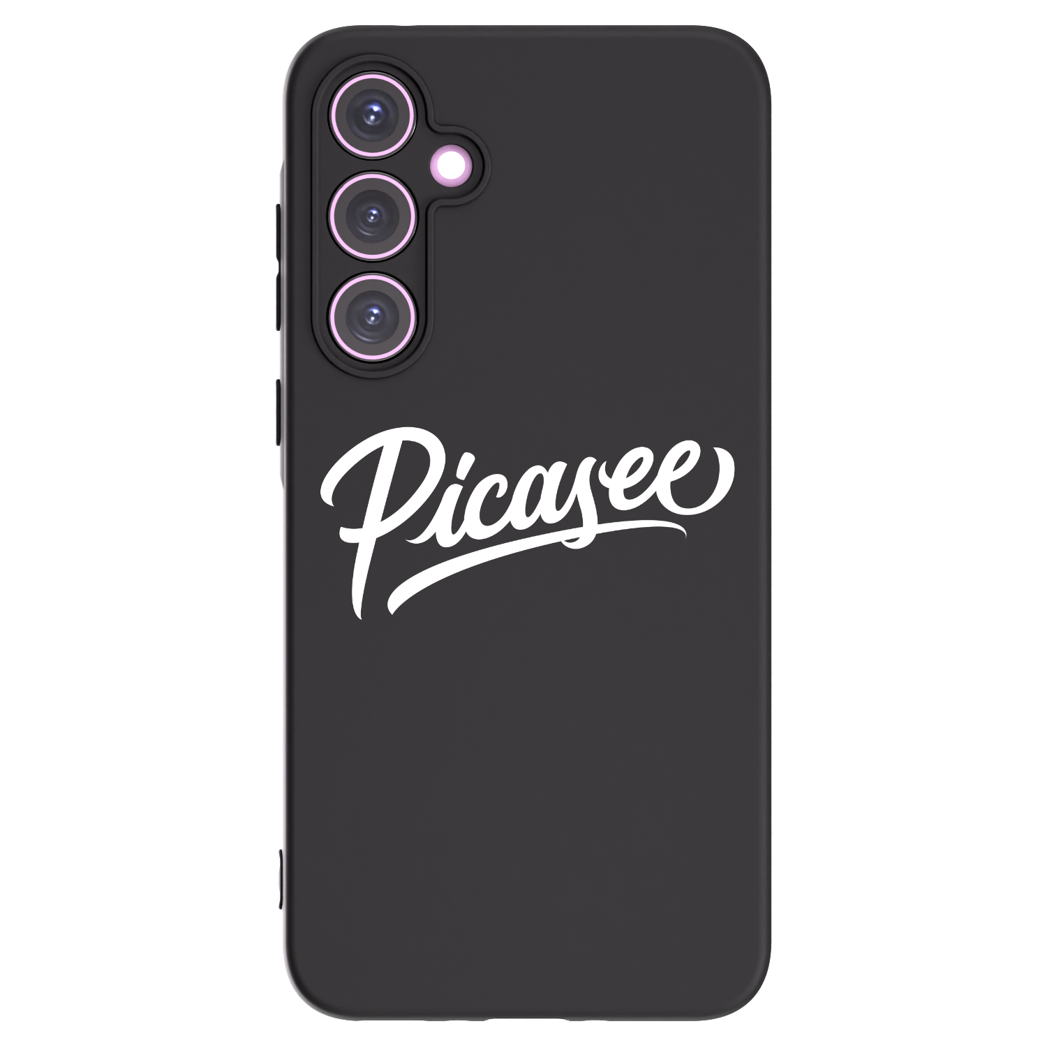 Picasee silikonowe czarne etui na Samsung Galaxy A35 5G A356B - Picasee - old logo - white