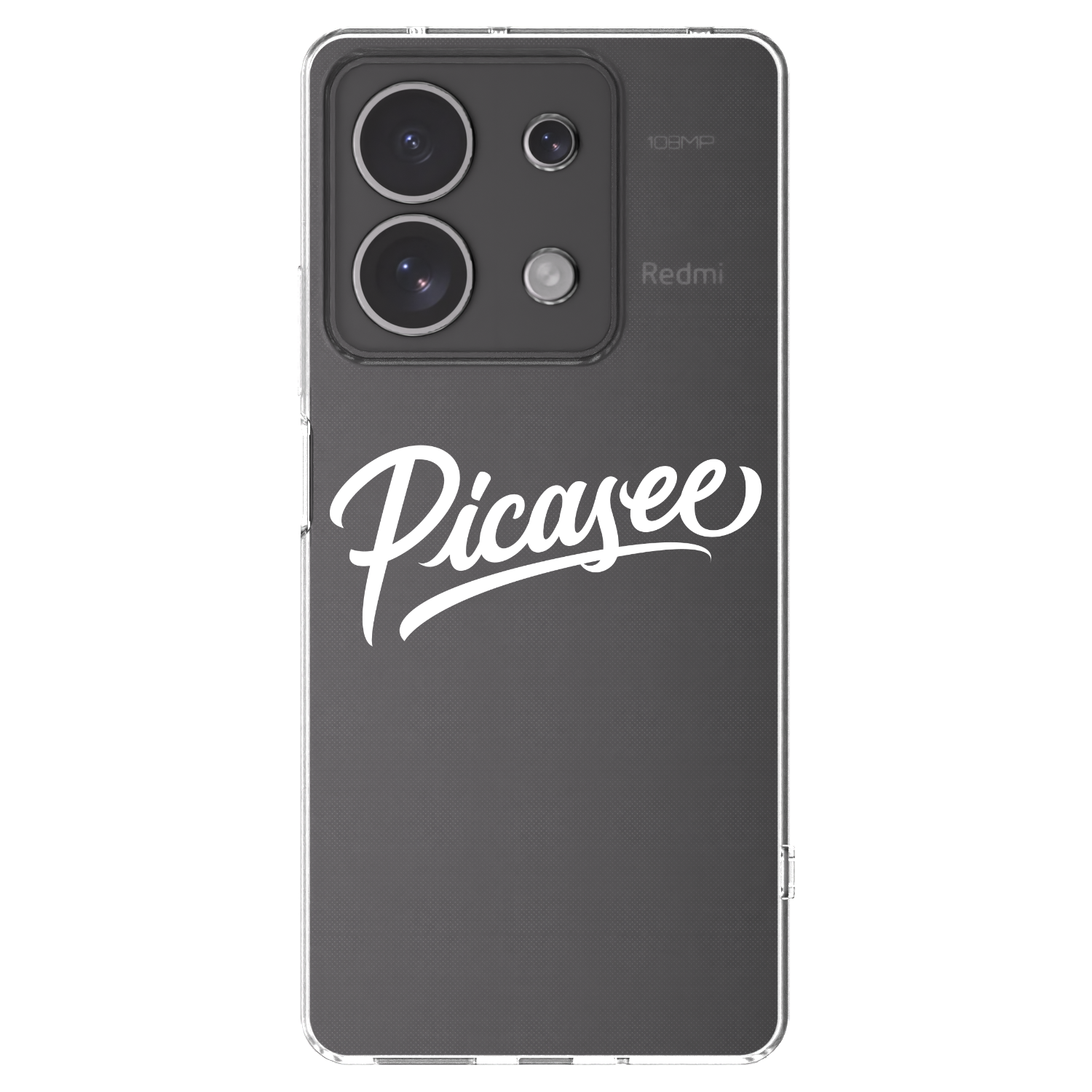 Picasee silikonowe przeźroczyste etui na Xiaomi Redmi Note 13 4G - Picasee - old logo - white