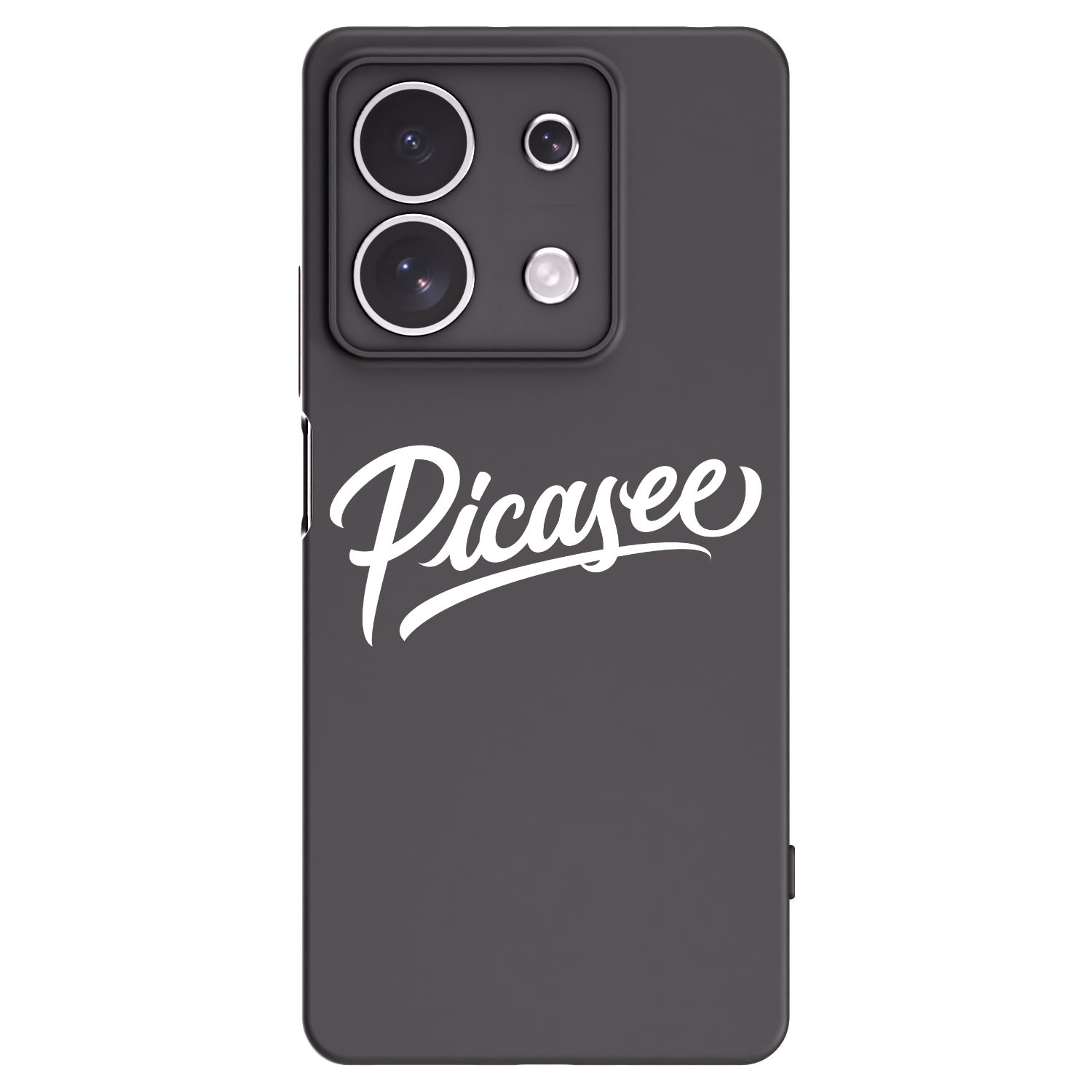Picasee silikonowe czarne etui na Xiaomi Redmi Note 13 4G - Picasee - old logo - white