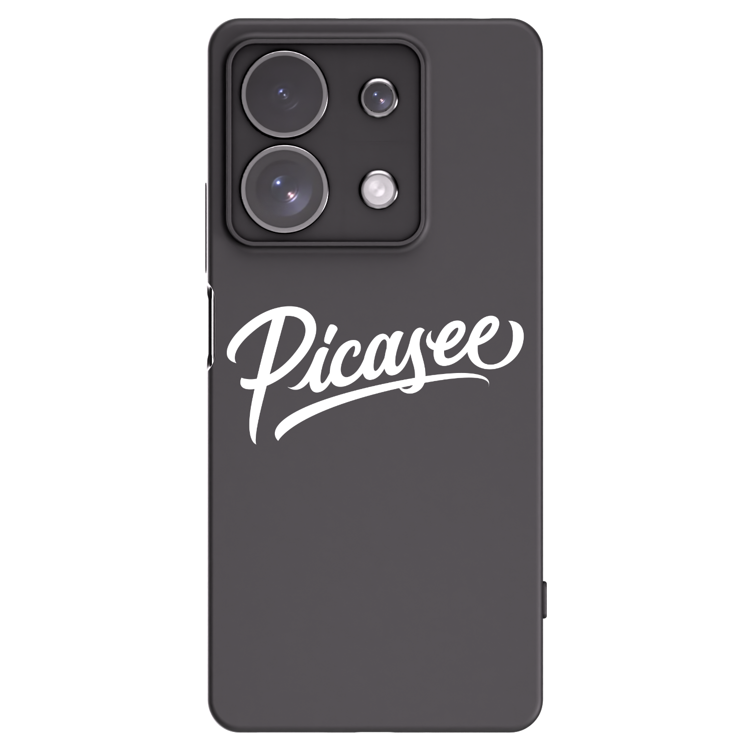 Picasee silikonowe czarne etui na Xiaomi Redmi Note 13 Pro 4G - Picasee - old logo - white